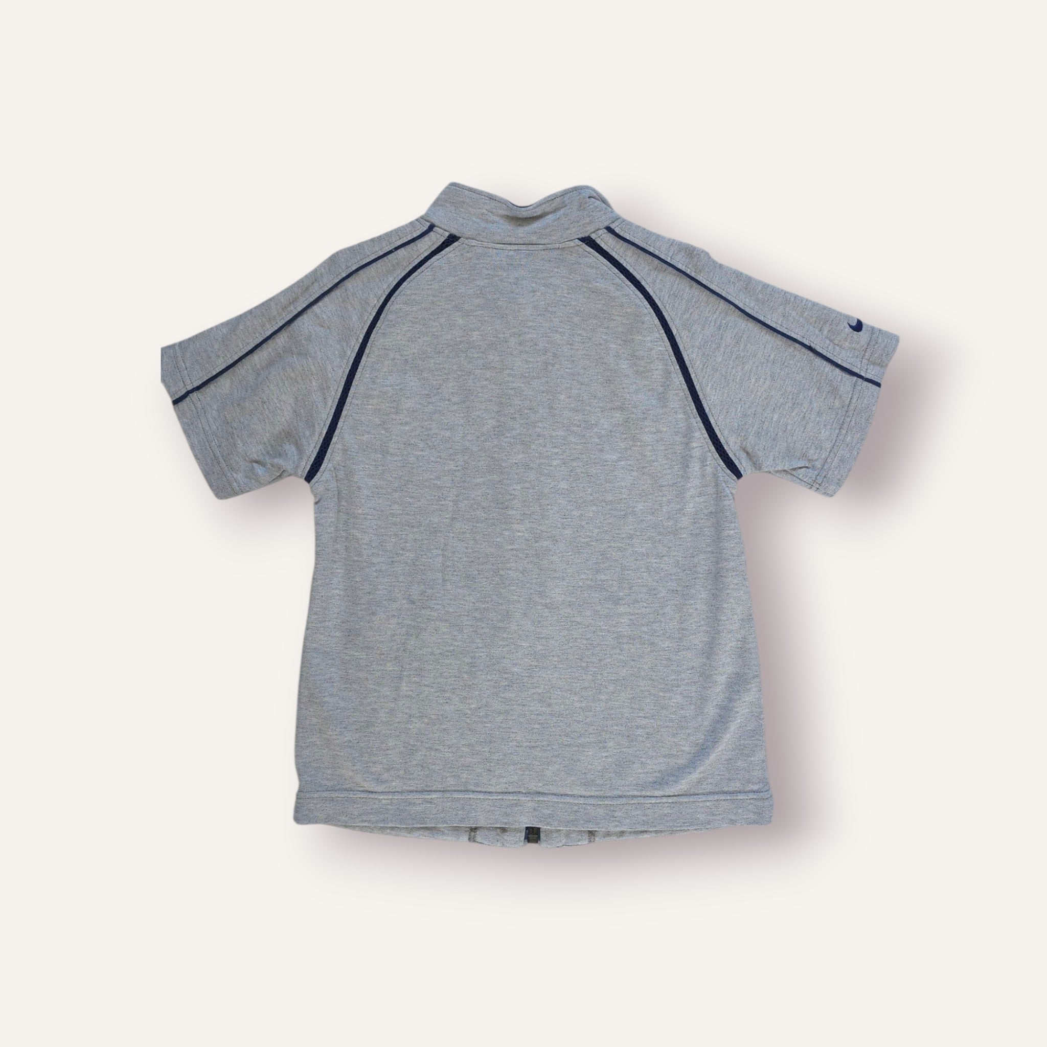 Y2K Grey and Navy Nike Zippy Top (4T)