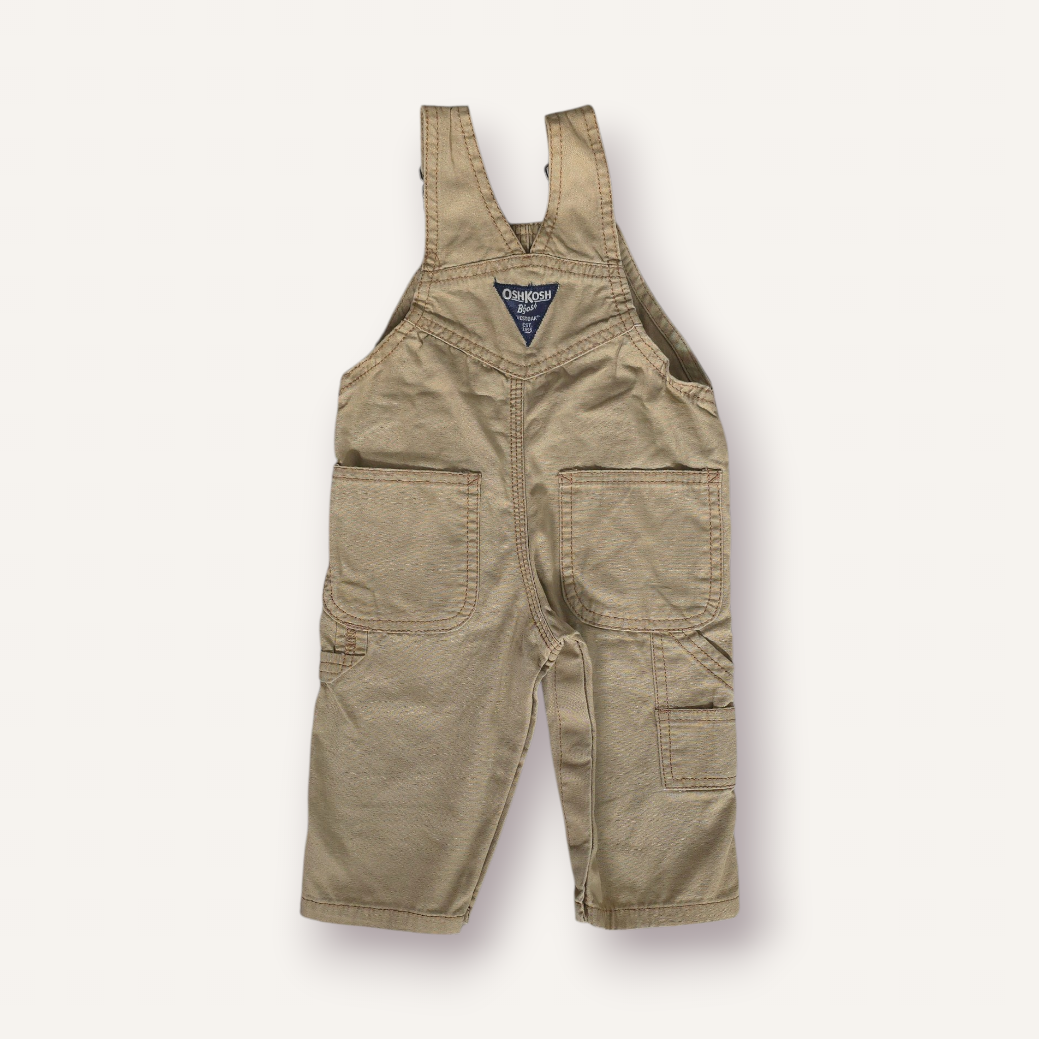 Oshkosh Tan Overalls (3/6M)