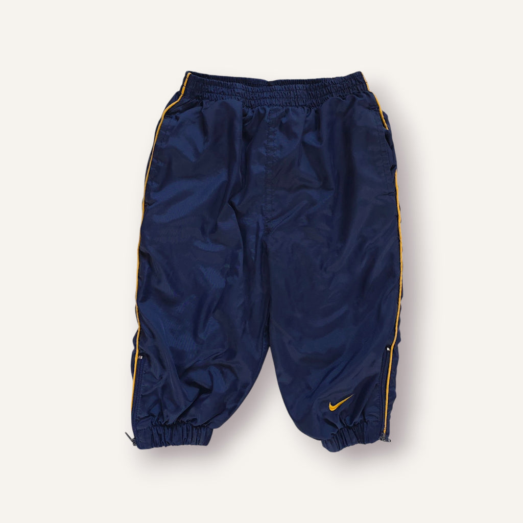90s Nike Navy and Gold Windbreaker Pants (18/24M)