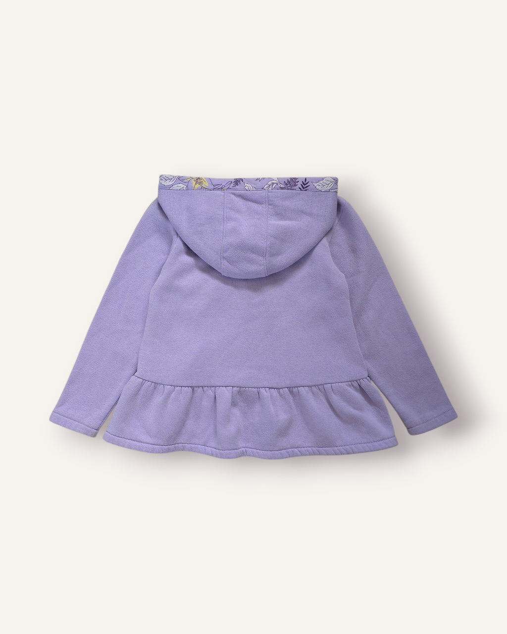 Carhartt Lilac Floral Trim Peplum Hoodie (3T)