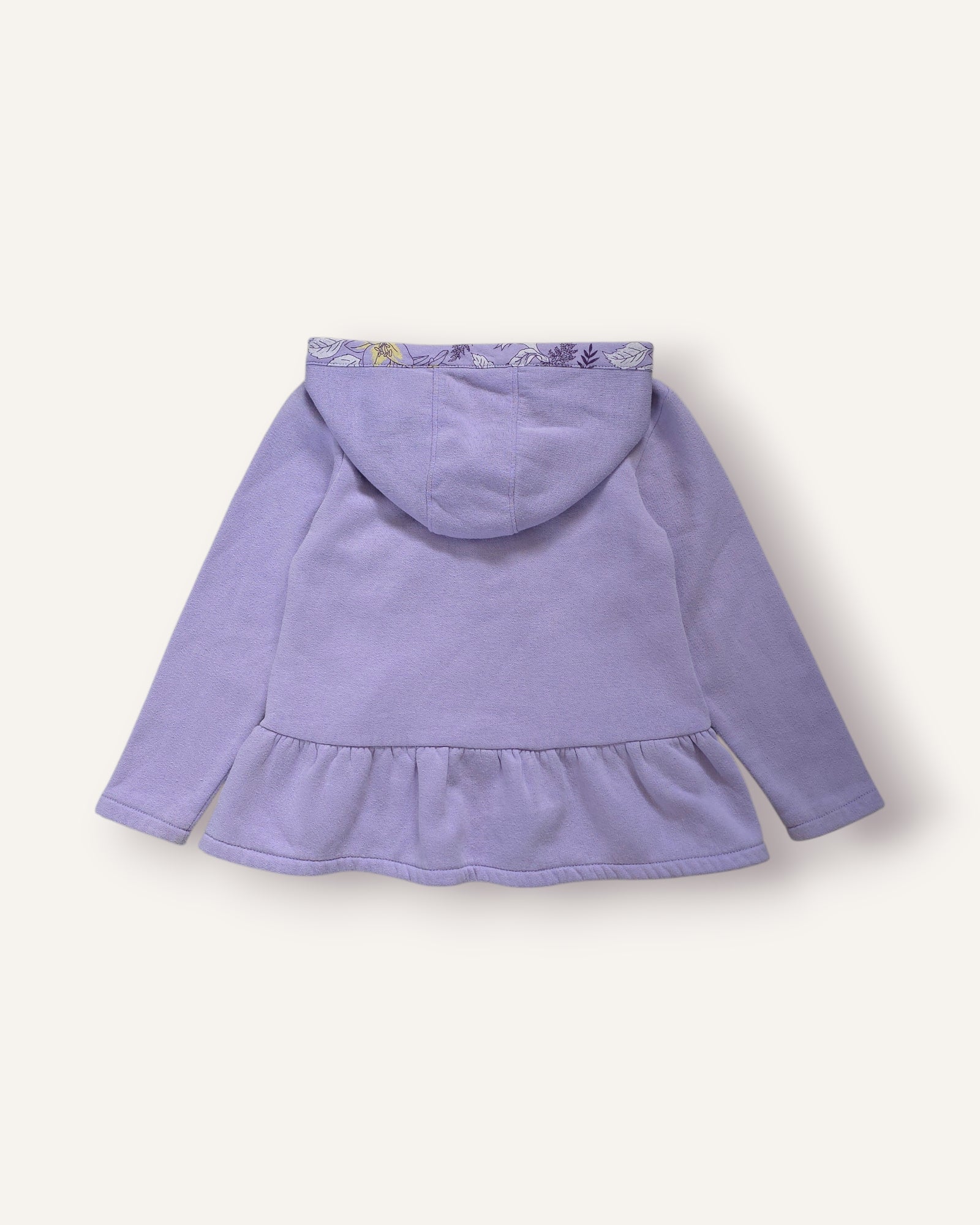 Carhartt Lilac Floral Trim Peplum Hoodie (3T)