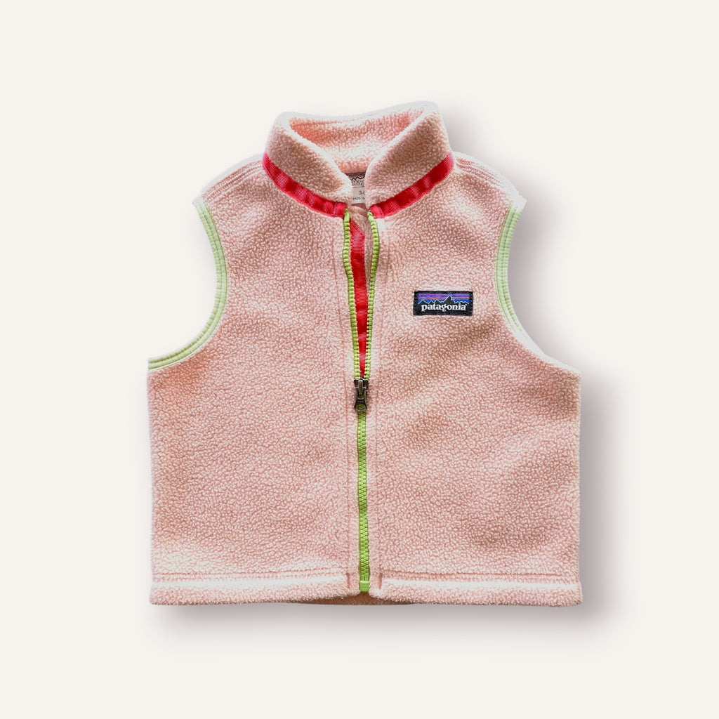 Patagonia Pink Fleece Vest (6/12M)