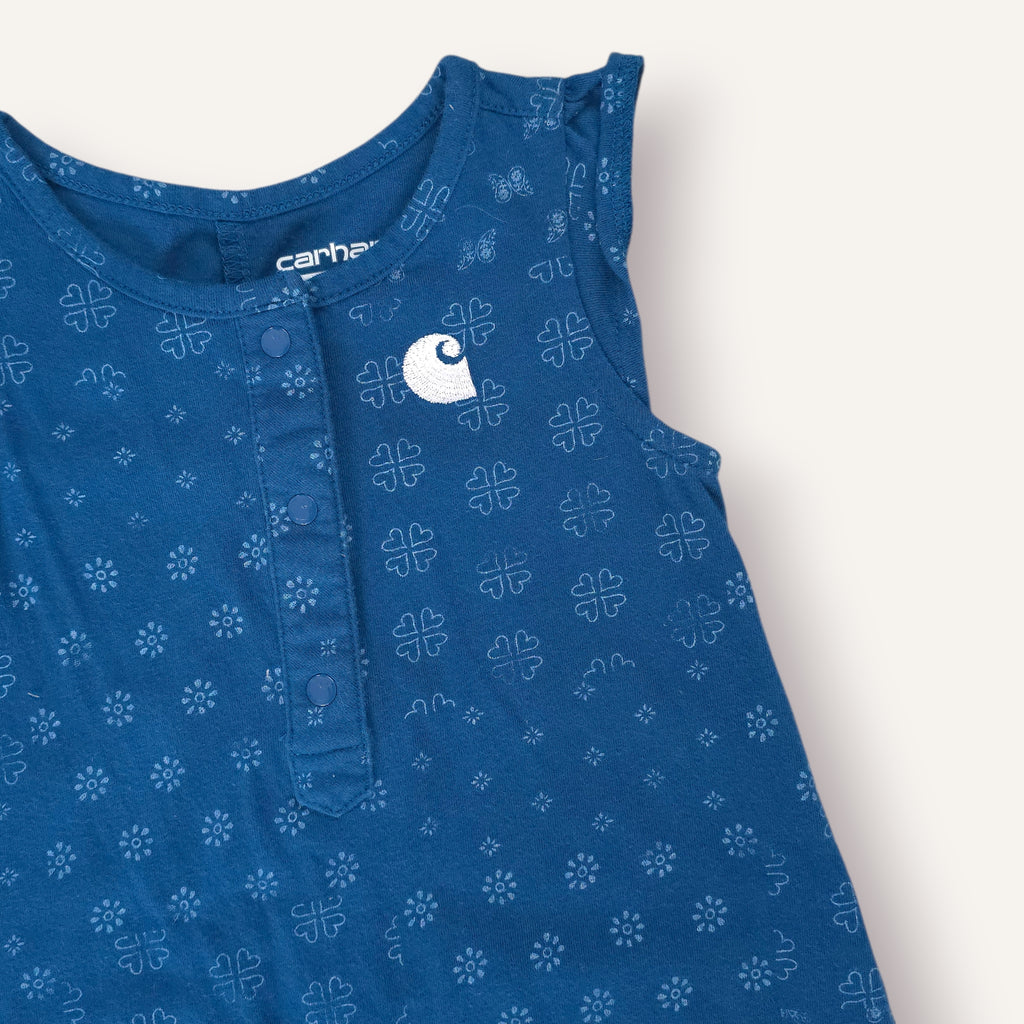 Carhartt Blue Bubble Romper (12M)