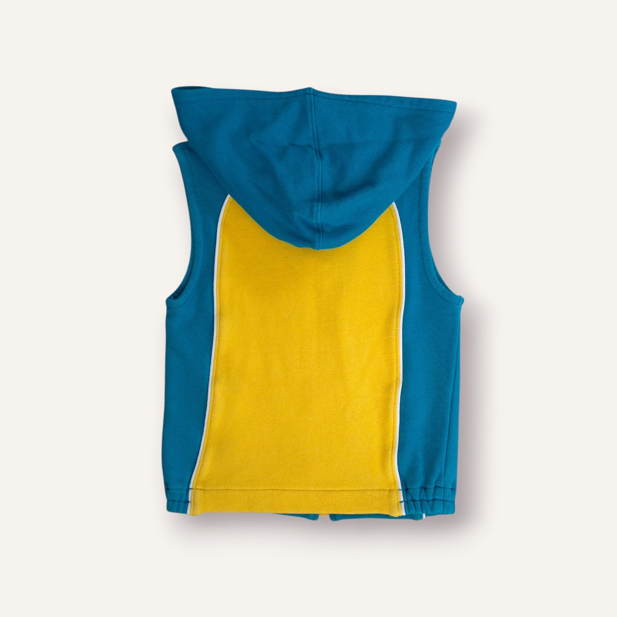Y2K Yellow and Turquoise "Nike" Embroidered Vest (3T)