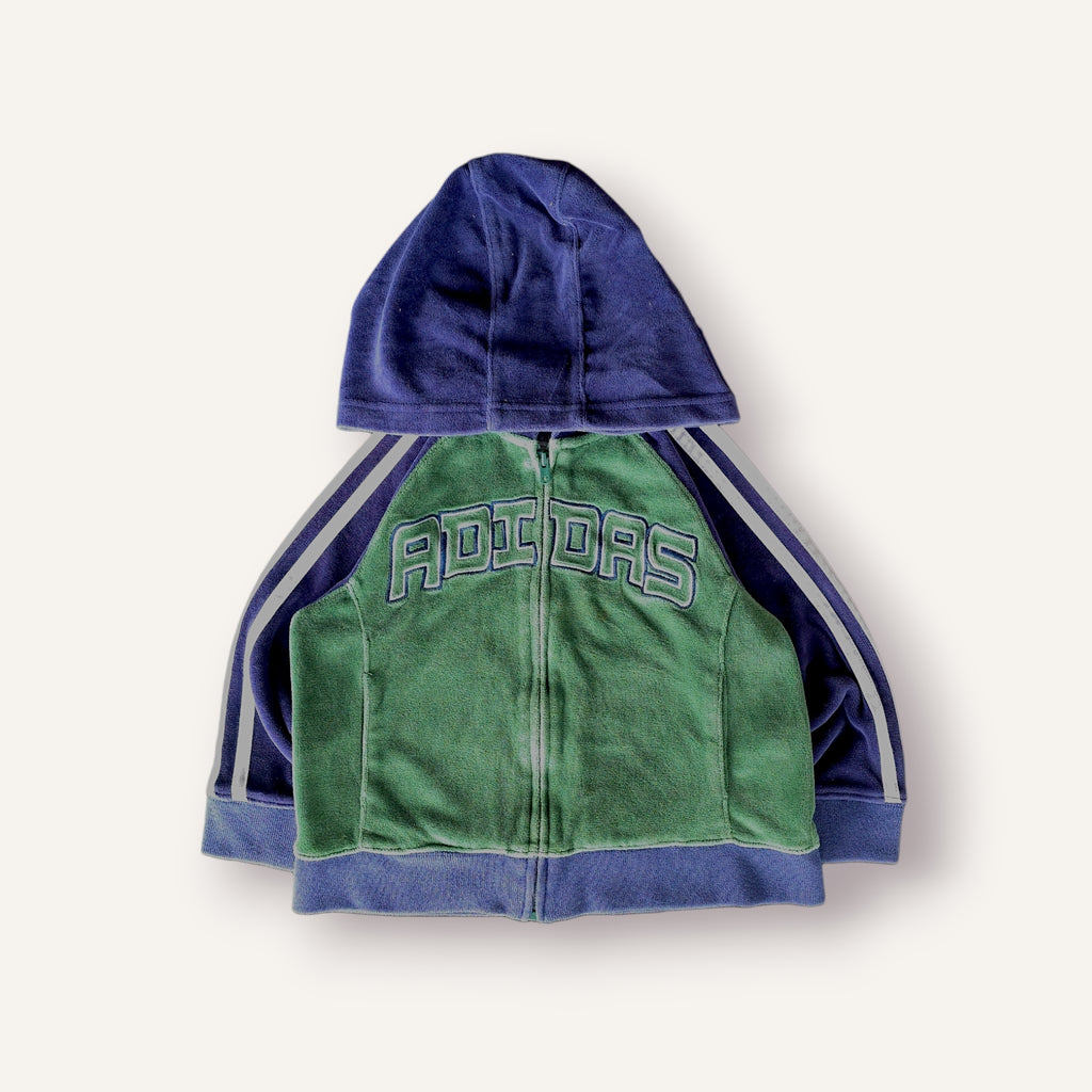 Adidas Velour Zippy Hoodie (3T)