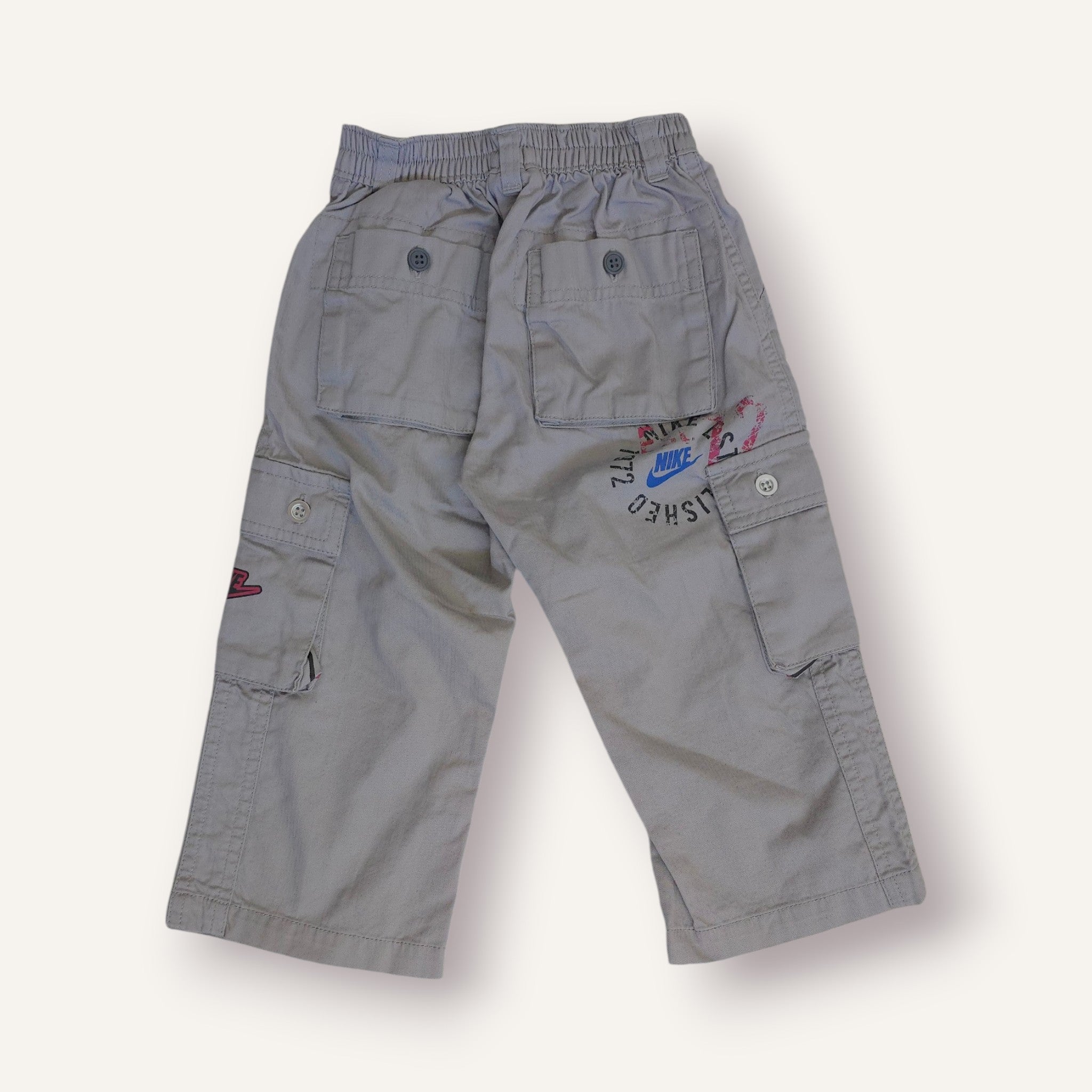 Y2K Nike Grey Cargo Pants (2T)