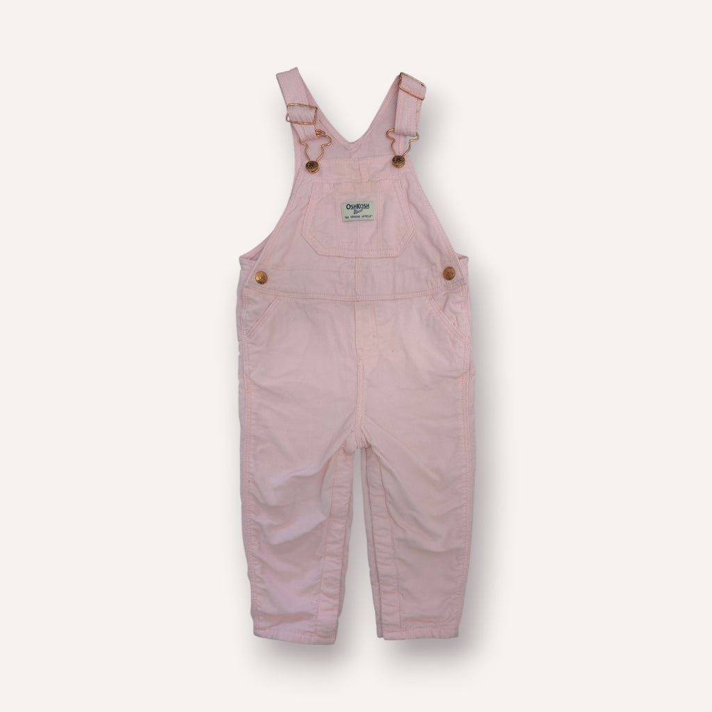 OshKosh Baby Pink Corduroy Overalls (12/18M)