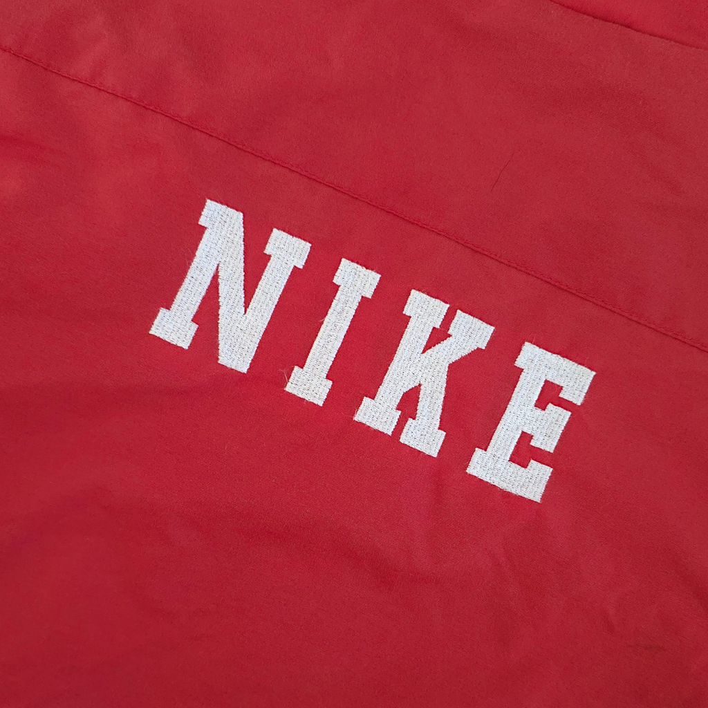 90s Nike Red Lined Windbreaker Jacket (3T)