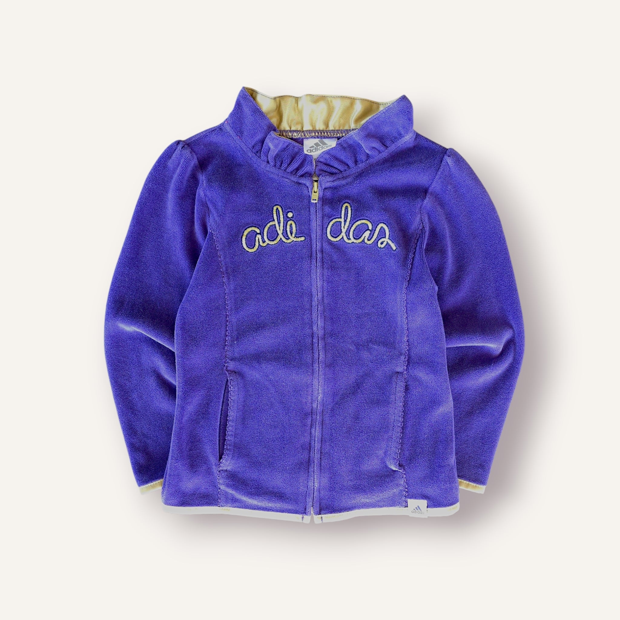Adidas Purple Velour Zippy (4T)
