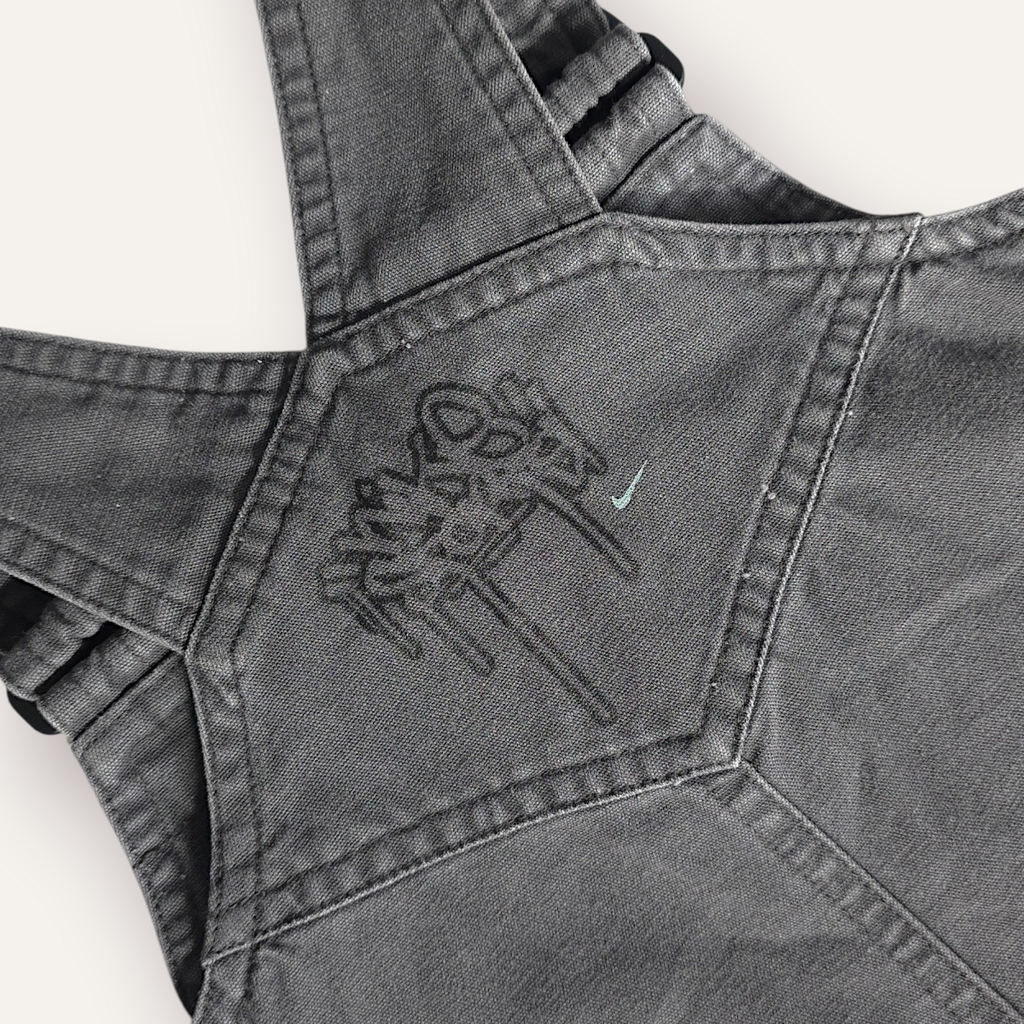 Y2K Charcoal "Nike Sports" Overalls (2-3)