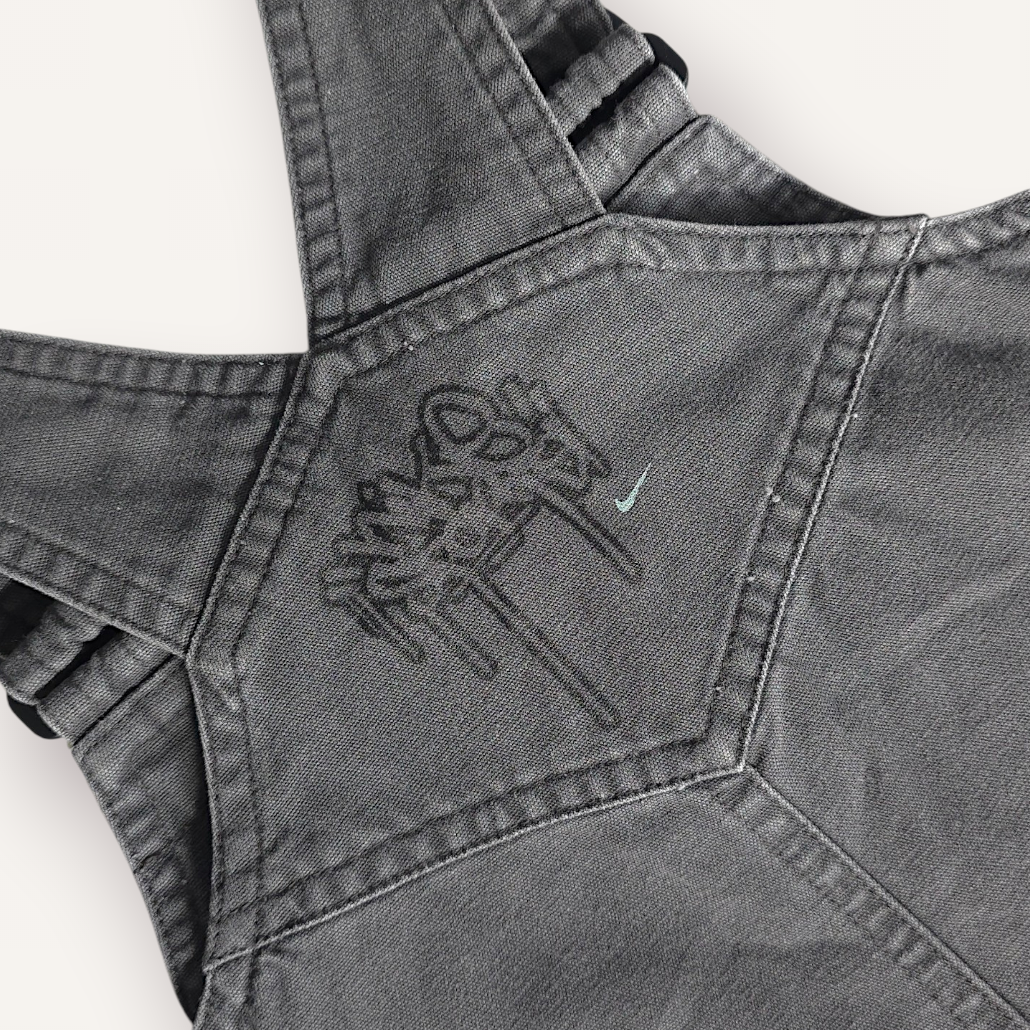 Y2K Charcoal "Nike Sports" Overalls (2-3)