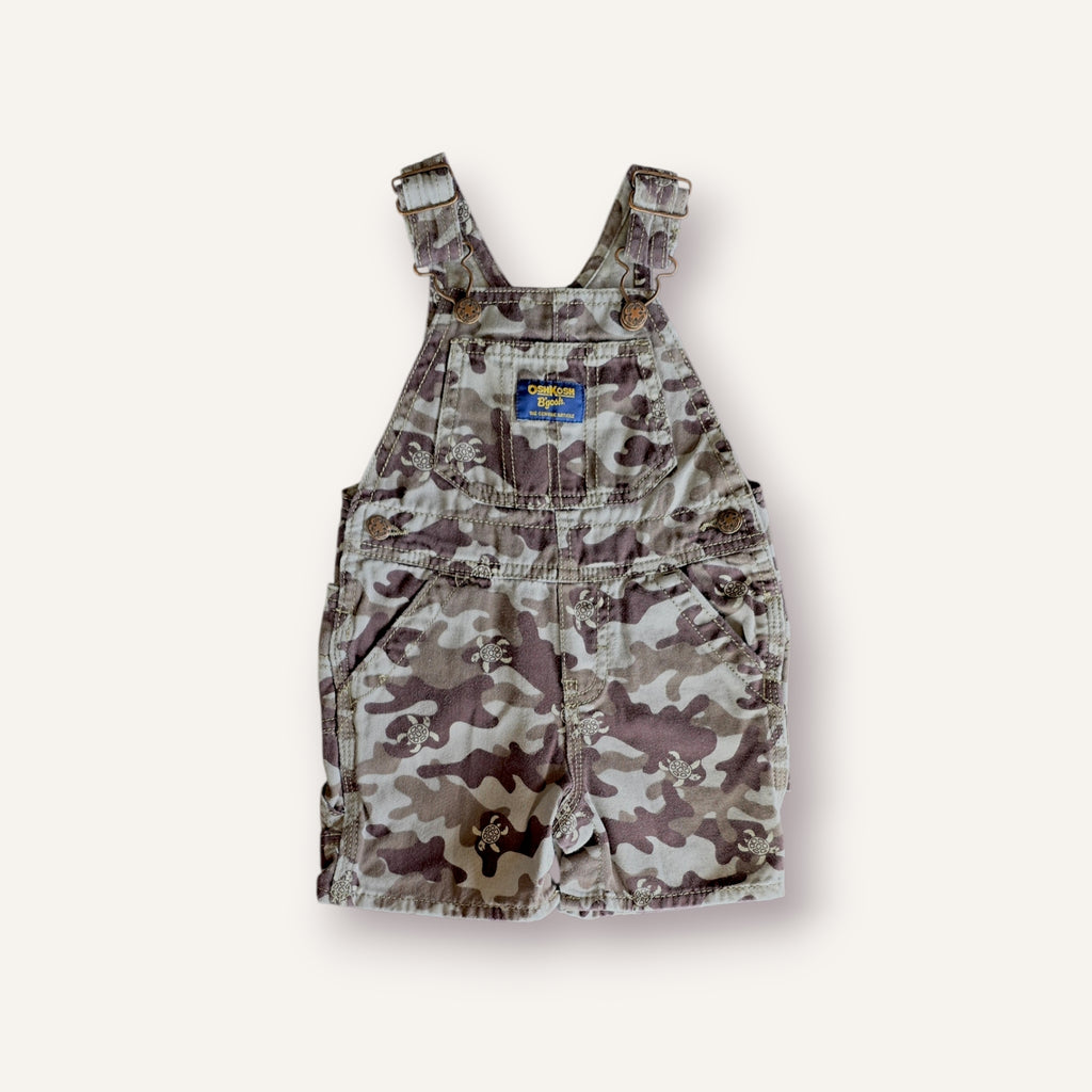 Oshkosh Camo Turtle Shortalls (6/12M)