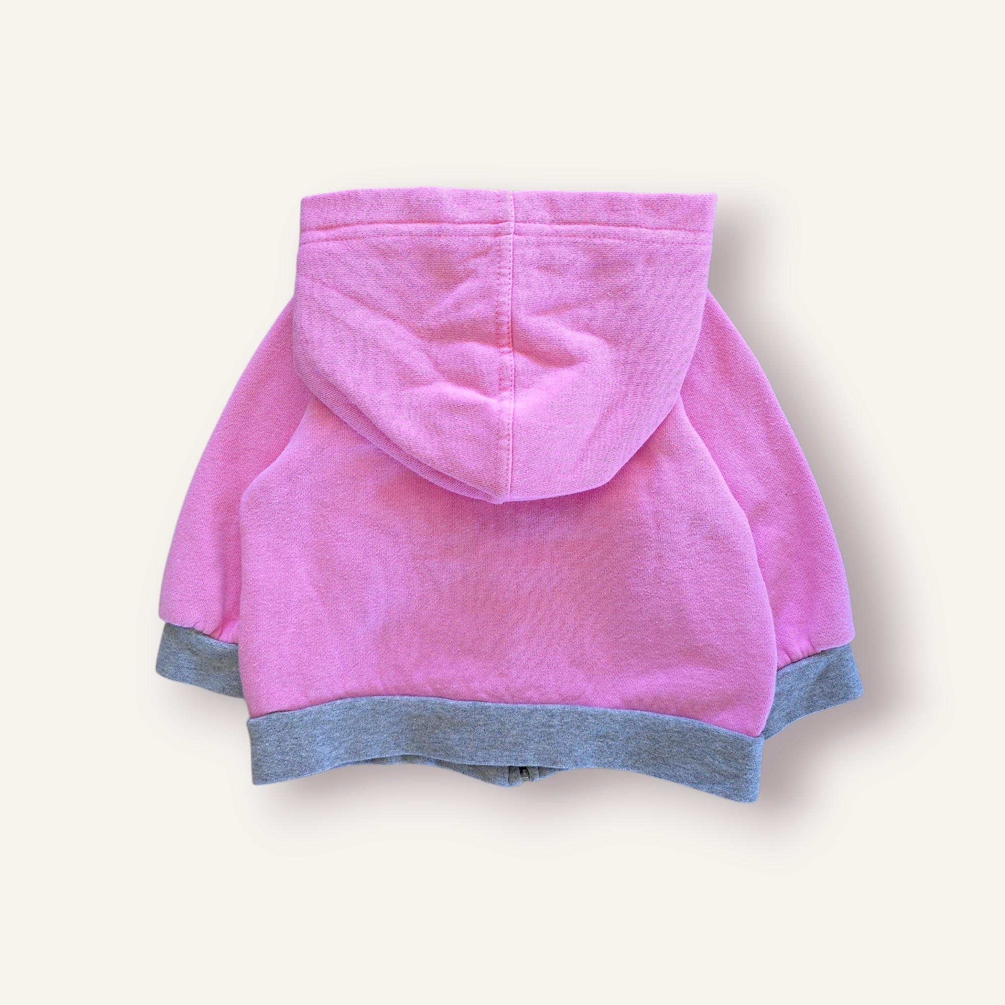 Vintage Reebok Pink and Grey Zippy Hoodie (12M)