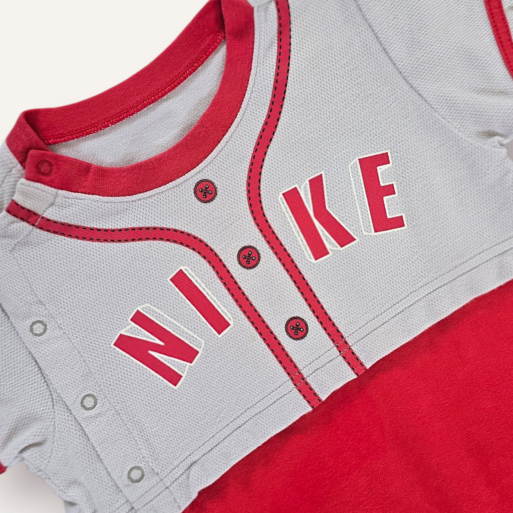 Y2K Red and White Nike Romper (12/18M)