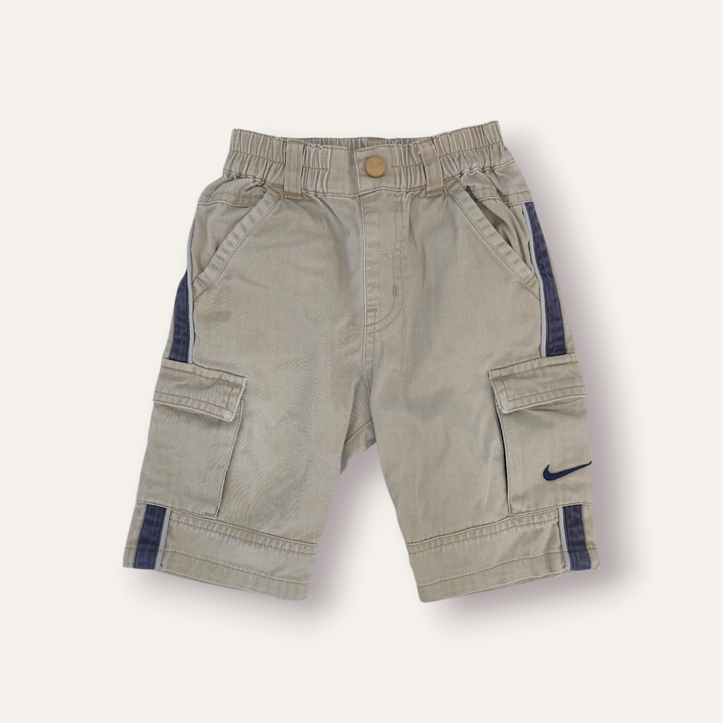 Y2K Nike Cream w Navy Stripe Cargo Pants (12/18M)