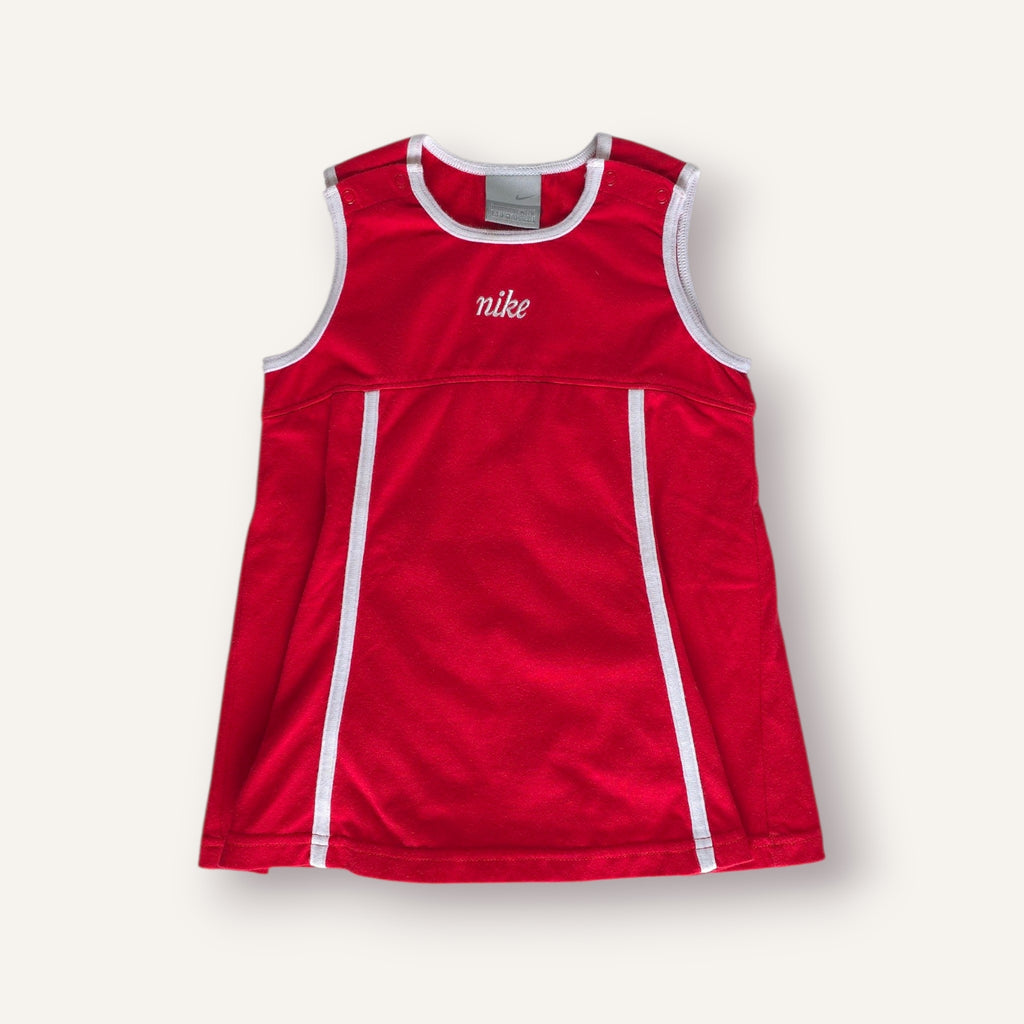 Y2K Red and White Nike Dress (2T)