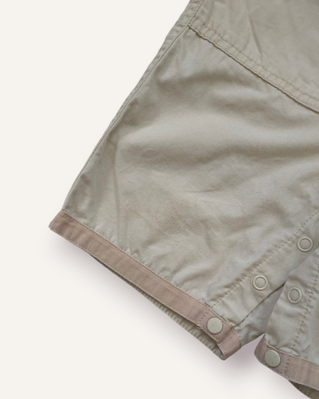 Y2K Beige and Khaki Nike Shortalls (1-2T)