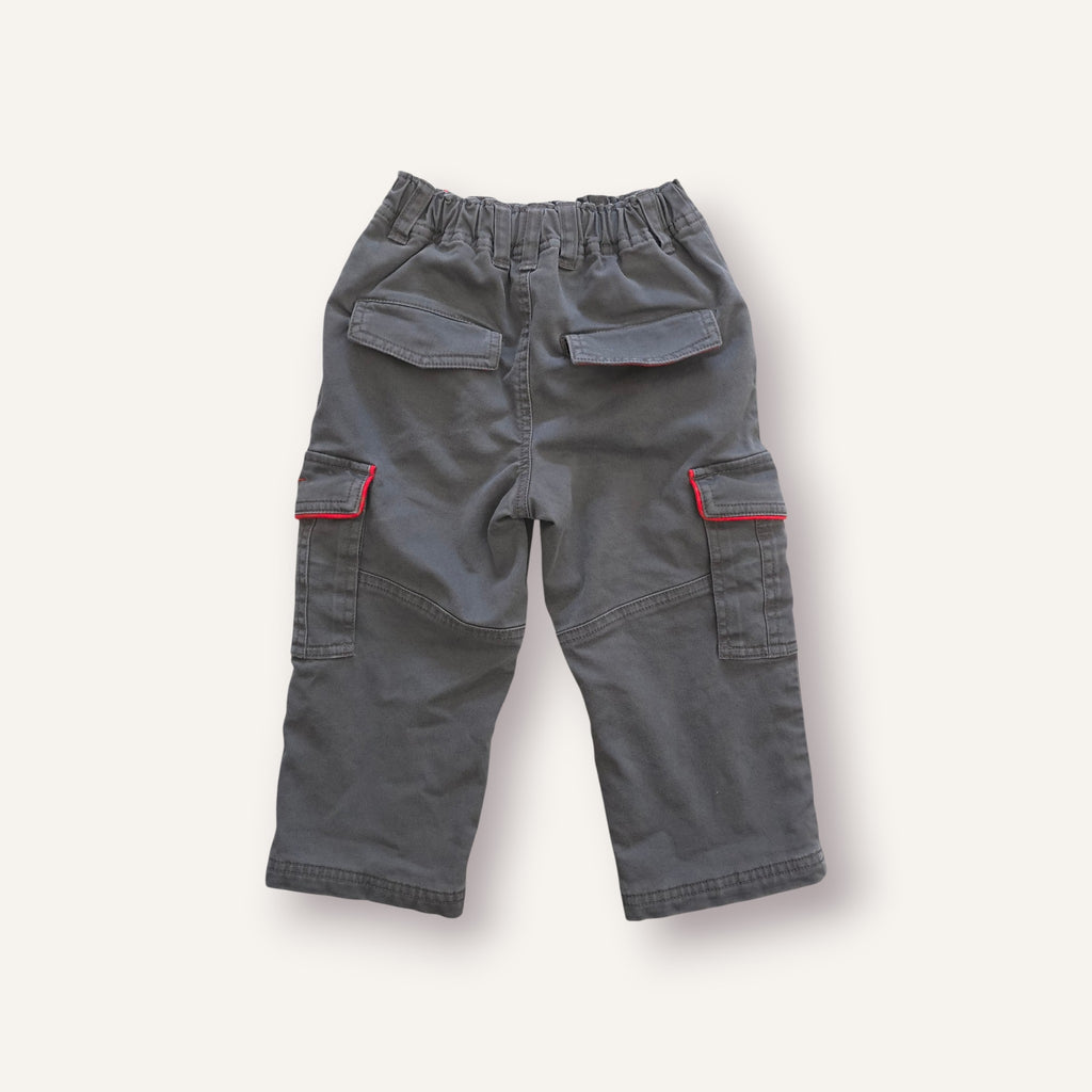 Y2K Nike Charcoal, Red Lined Pants (2T)