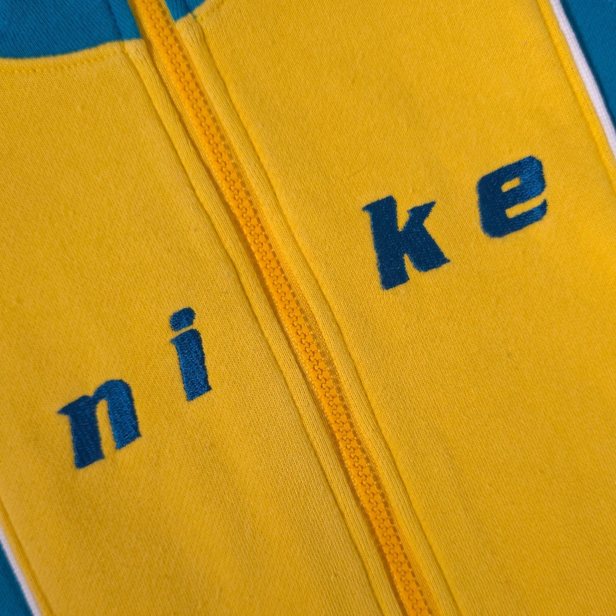 Y2K Yellow and Turquoise "Nike" Embroidered Vest (3T)