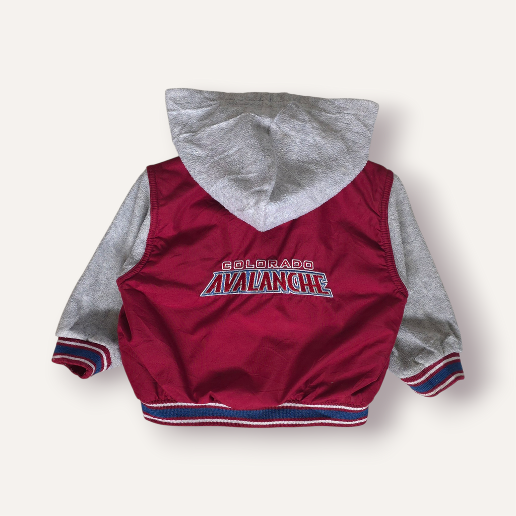 NHL Colorado Avalanche Hooded Varsity/Bomber Jacket (12/18M)