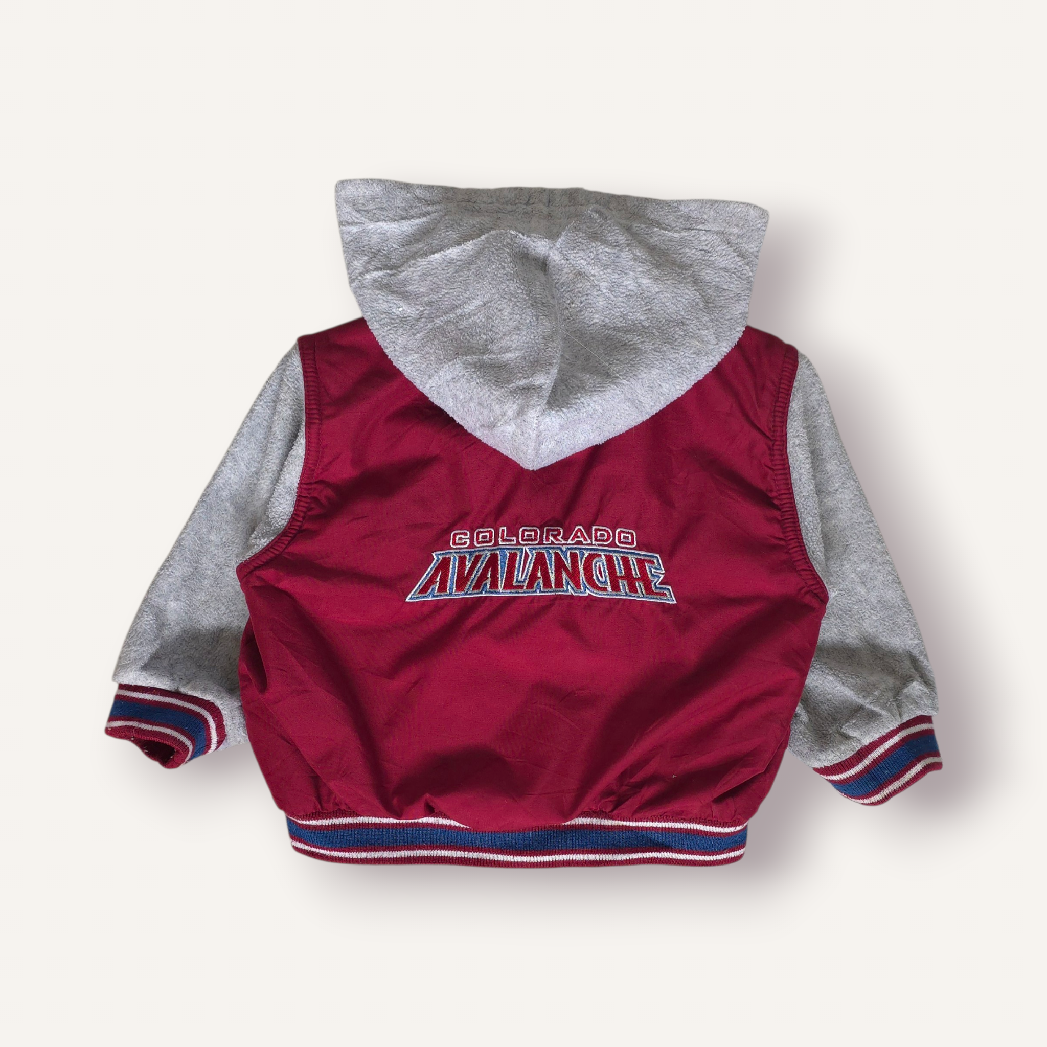 NHL Colorado Avalanche Hooded Varsity/Bomber Jacket (12/18M)