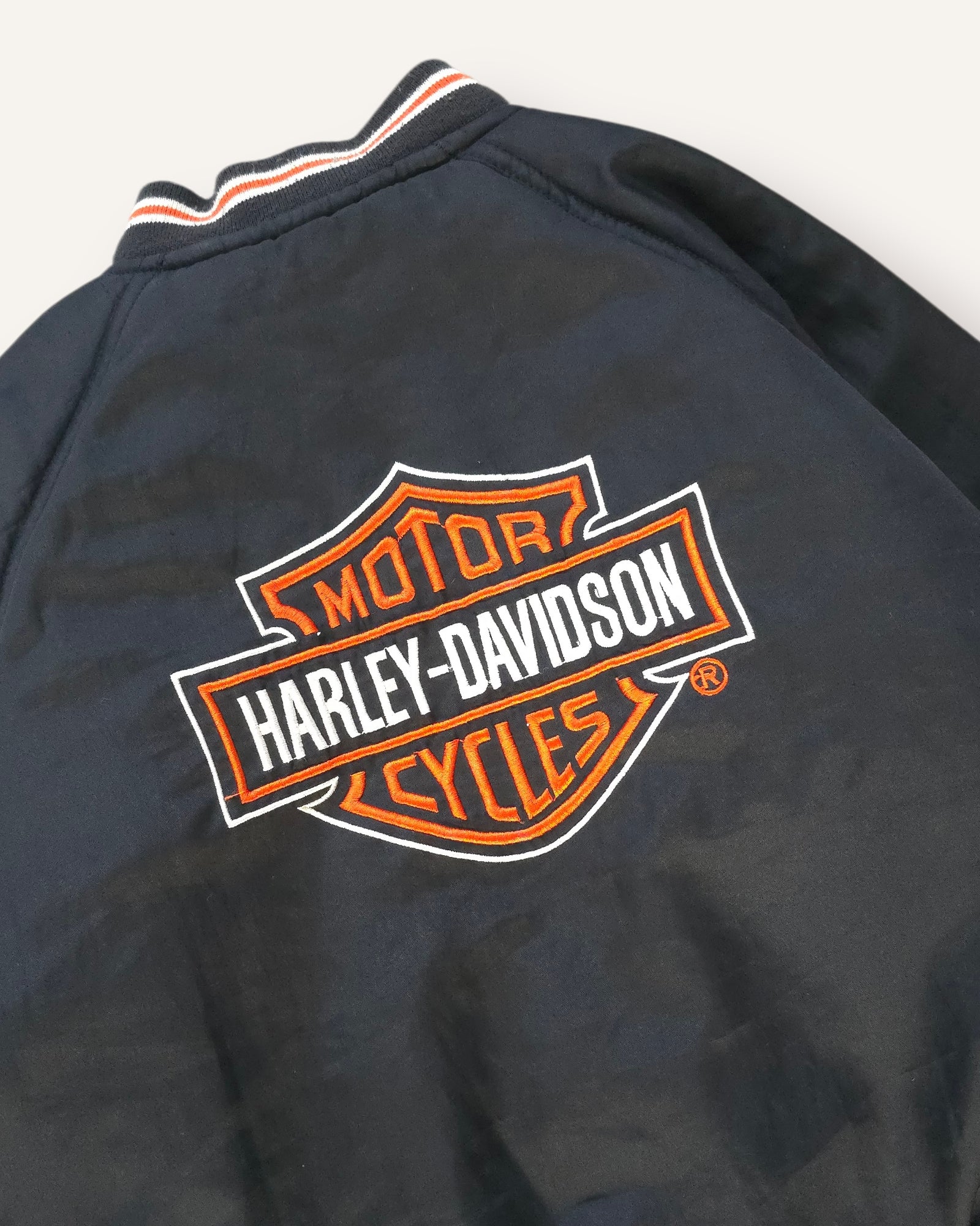 Harley Davidson Reversible Leather Varisty Jacket (7/8)