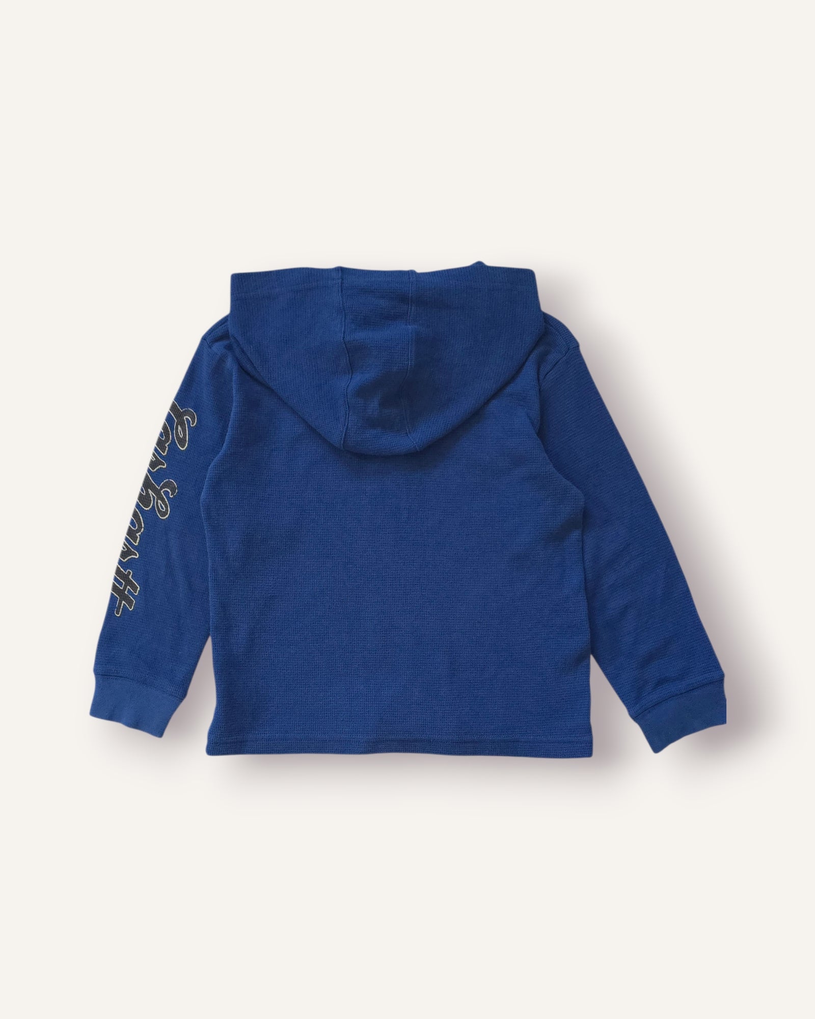 Carhartt Navy Y2K Style Waffle Hoodie (5)