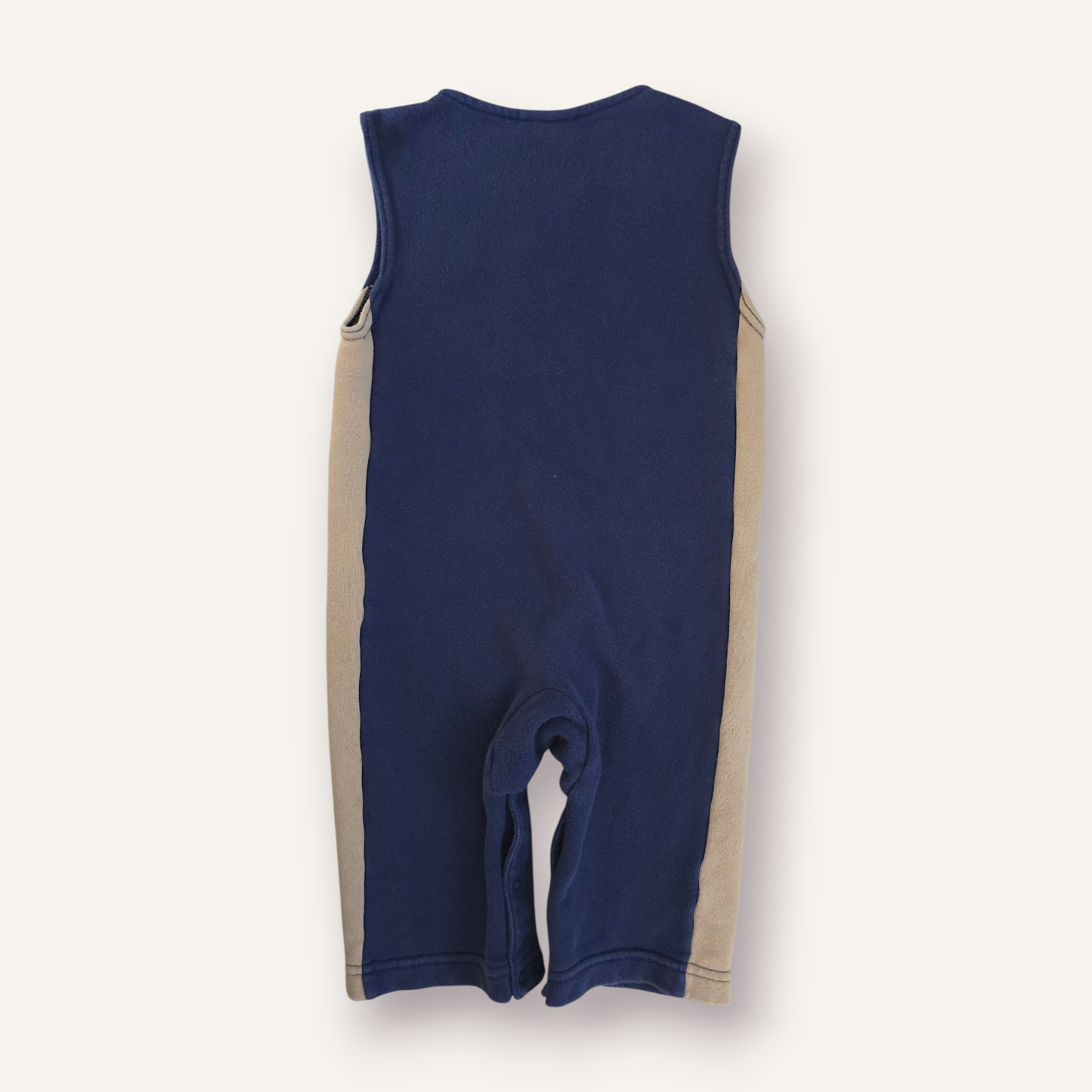 Y2K Nike Navy & Beige Sleeveless Romper (2T)