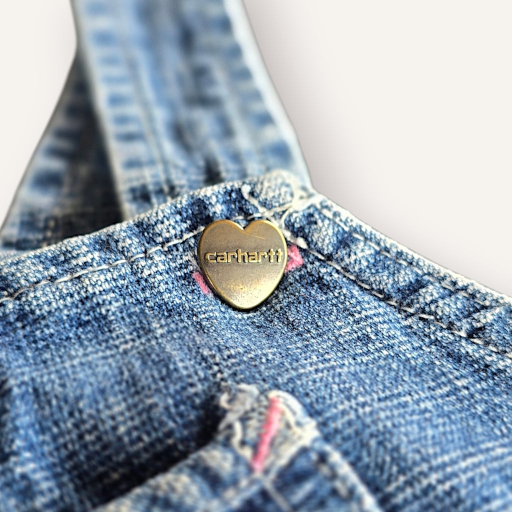 Carhartt Flower Embroided Denim Bubble Shortalls (2T)