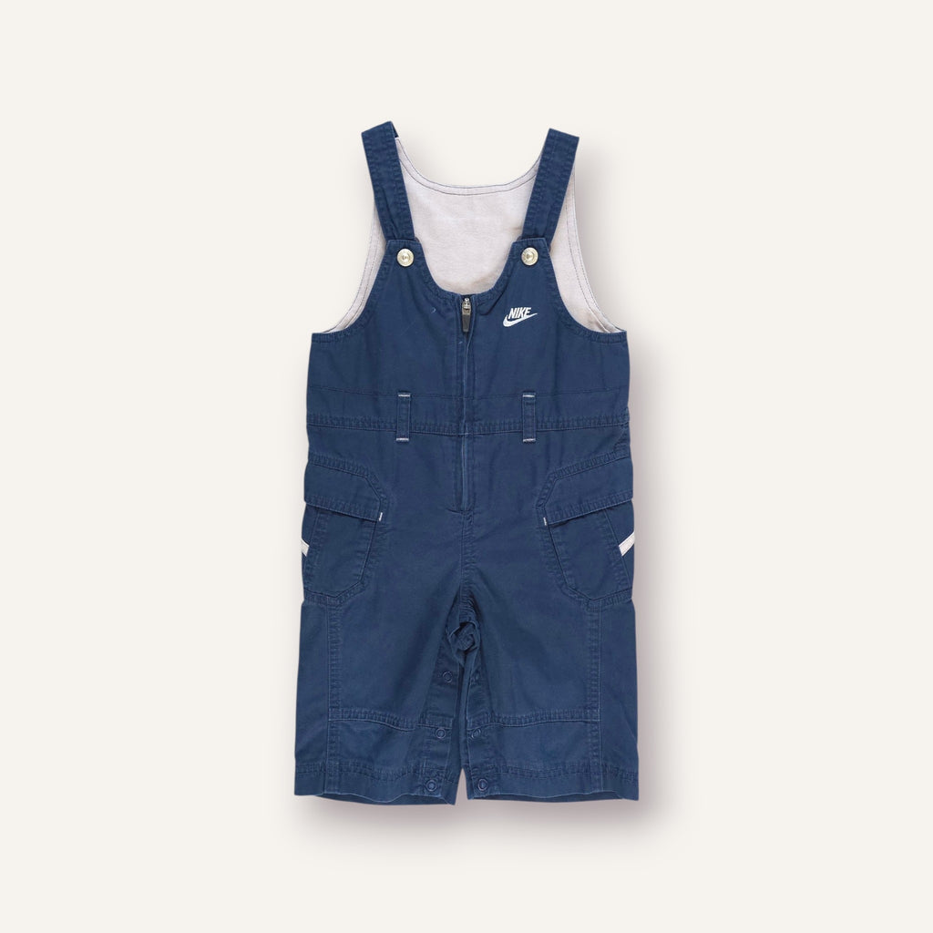Y2K Navy and Concrete Nike Overalls (2T)