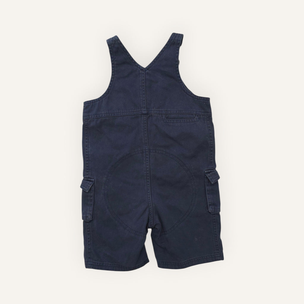 Y2K Nike Navy Classic Mid-Length Cargo Overalls (1-2T)