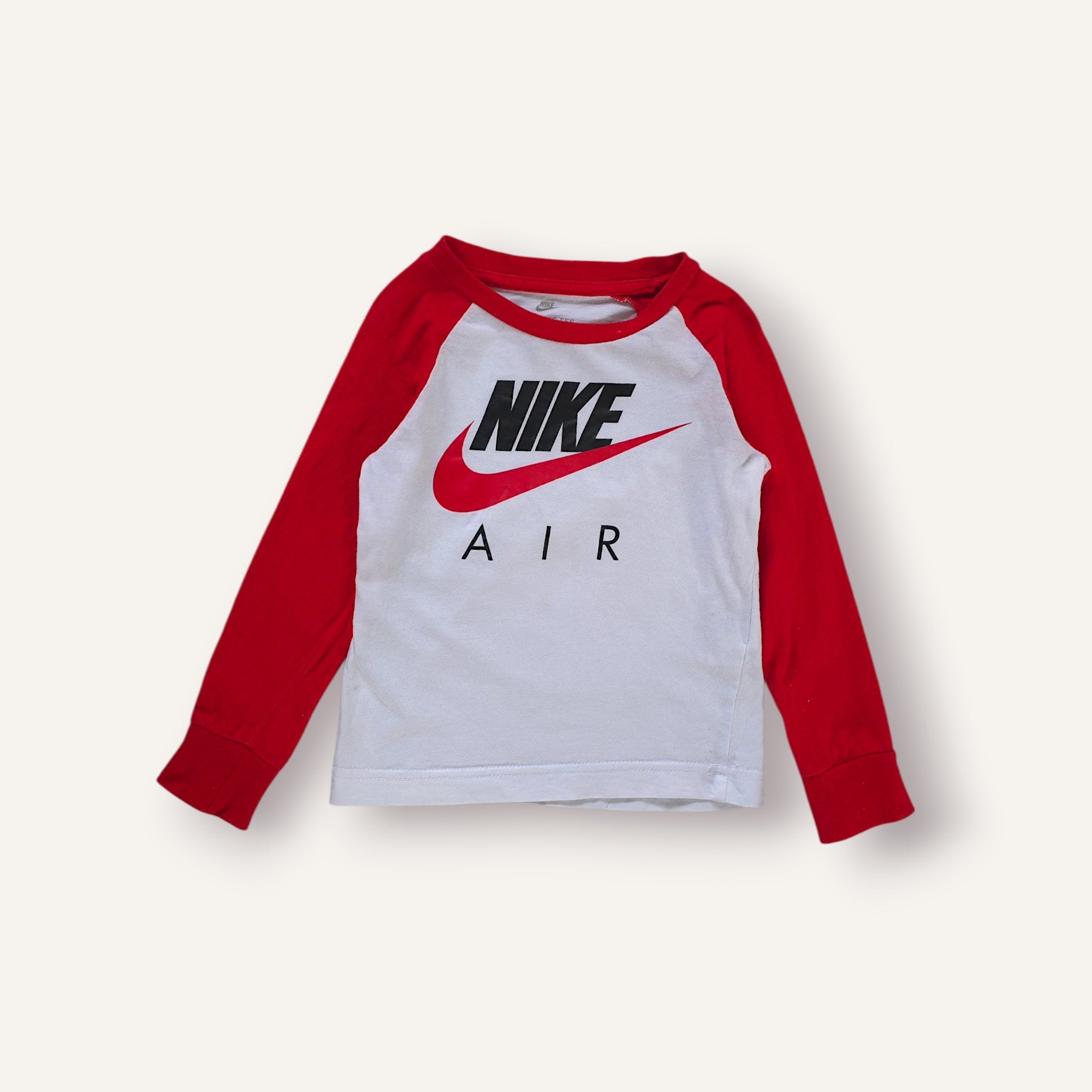 Nike Air Red & White Long Sleeve (1-2T)