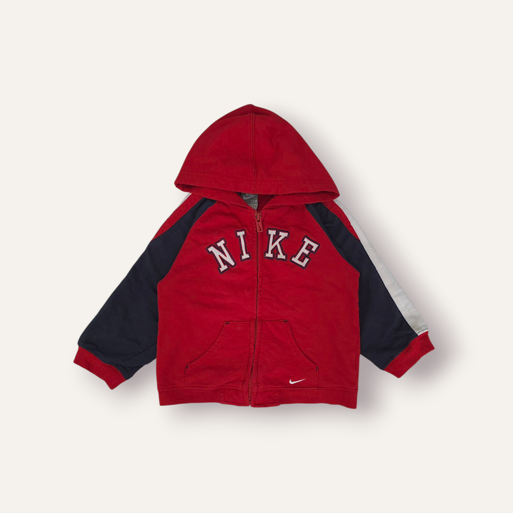 Y2K Nike Red & Navy Hoodie (18/24M)