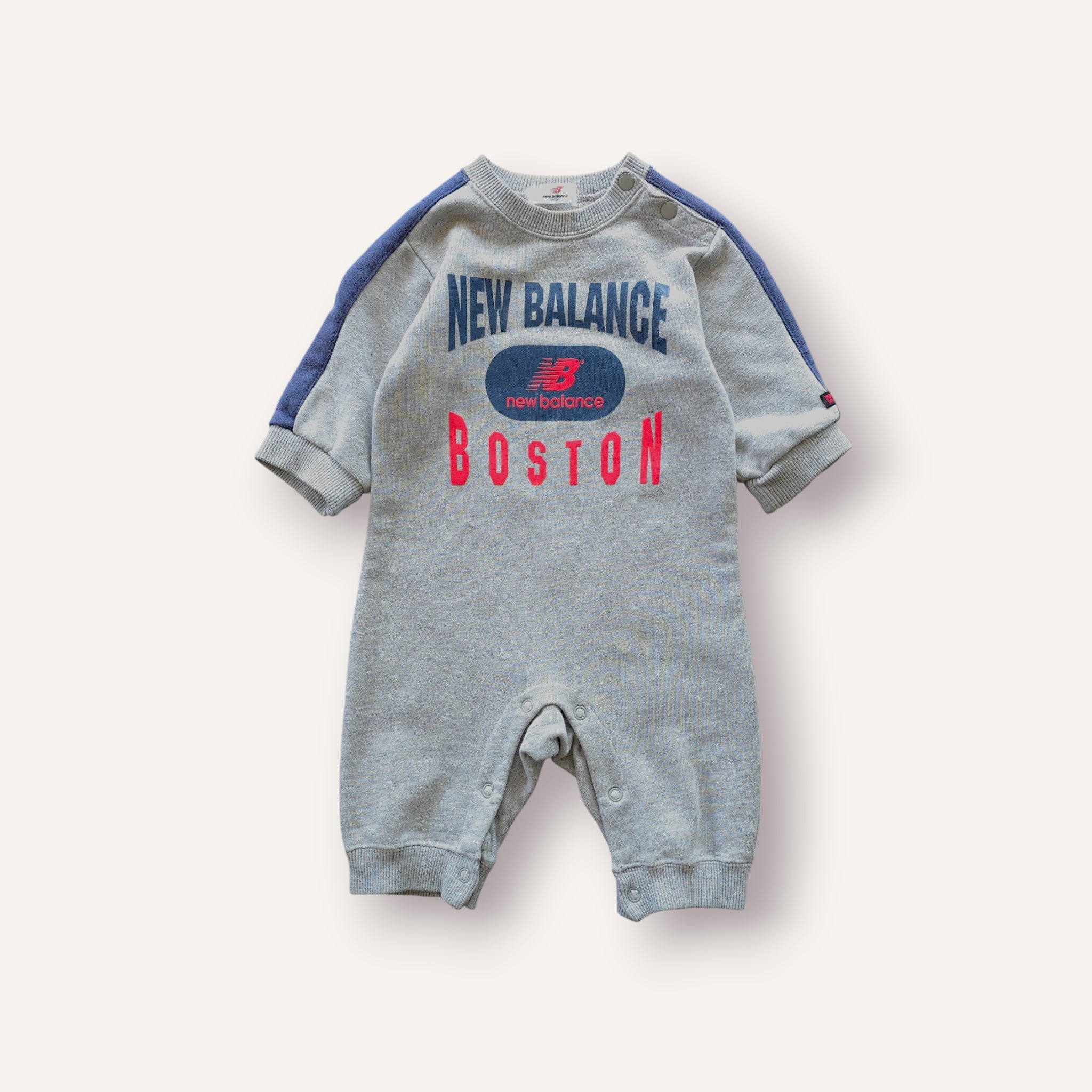 New Balance Grey Boston Romper (6/12M)