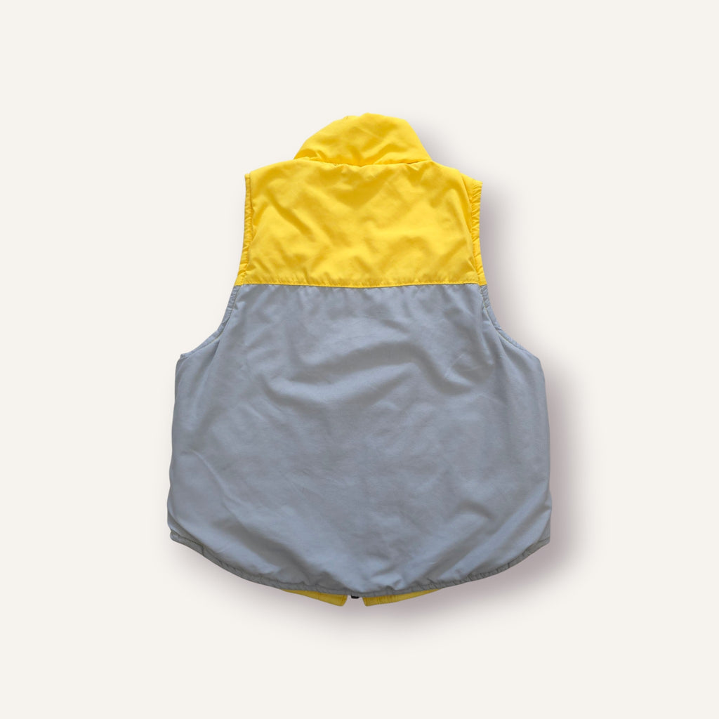 Y2K Nike Grey, Yellow and Navy Reversible Vest (3T)