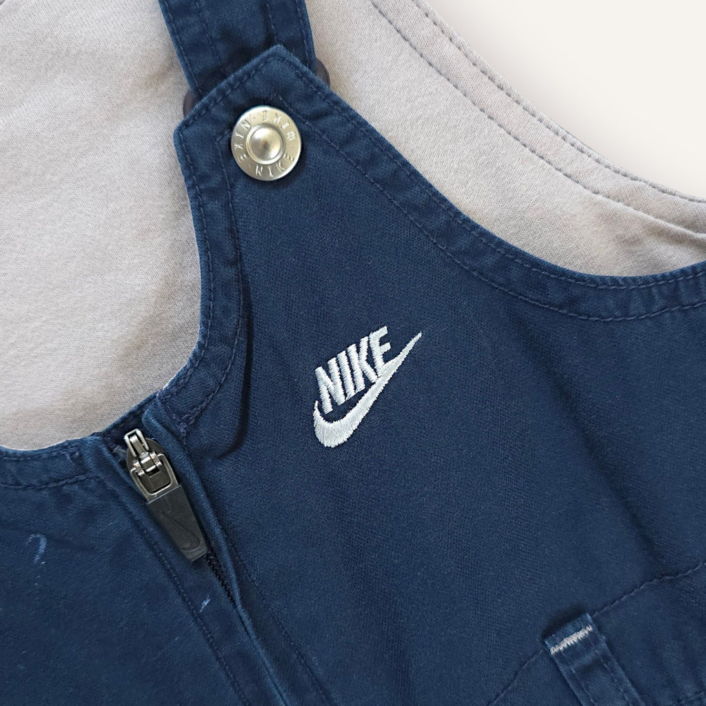 Y2K Navy and Concrete Nike Overalls (2T)