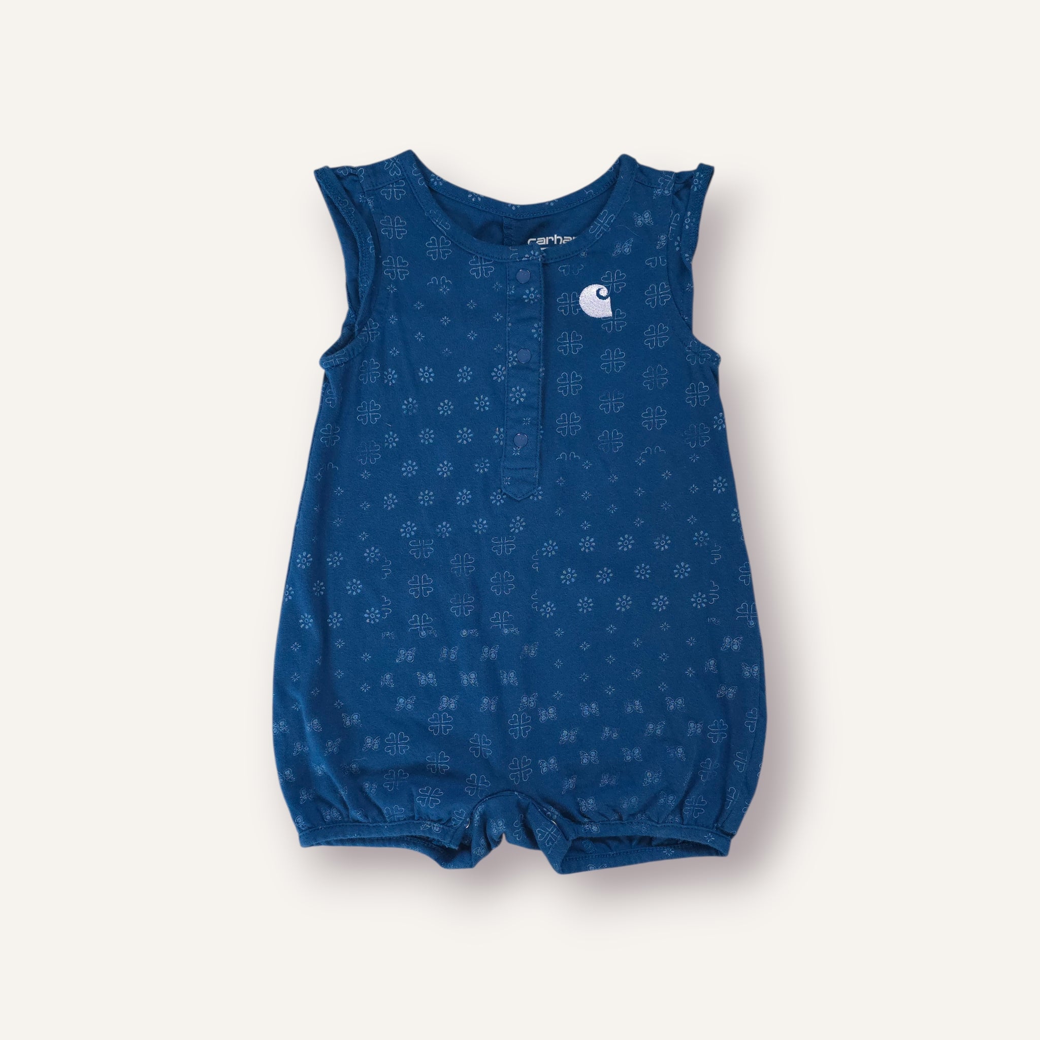 Carhartt Blue Bubble Romper (12M)