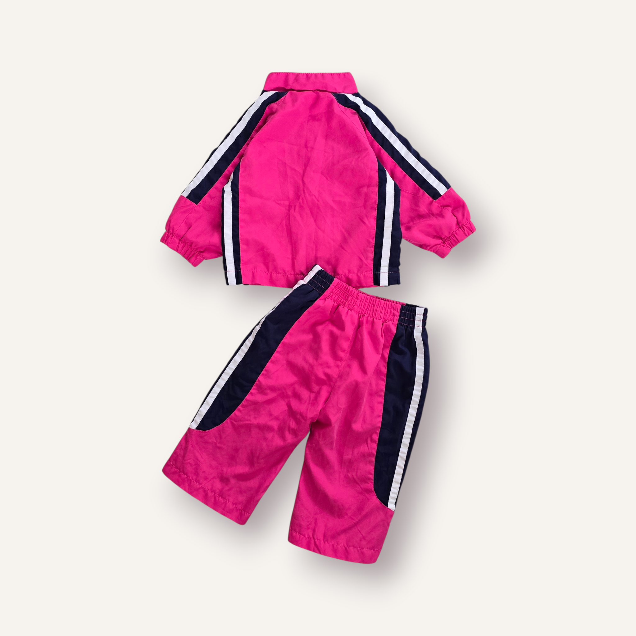 Vintage Magenta Fila Flower Set (6/12M)