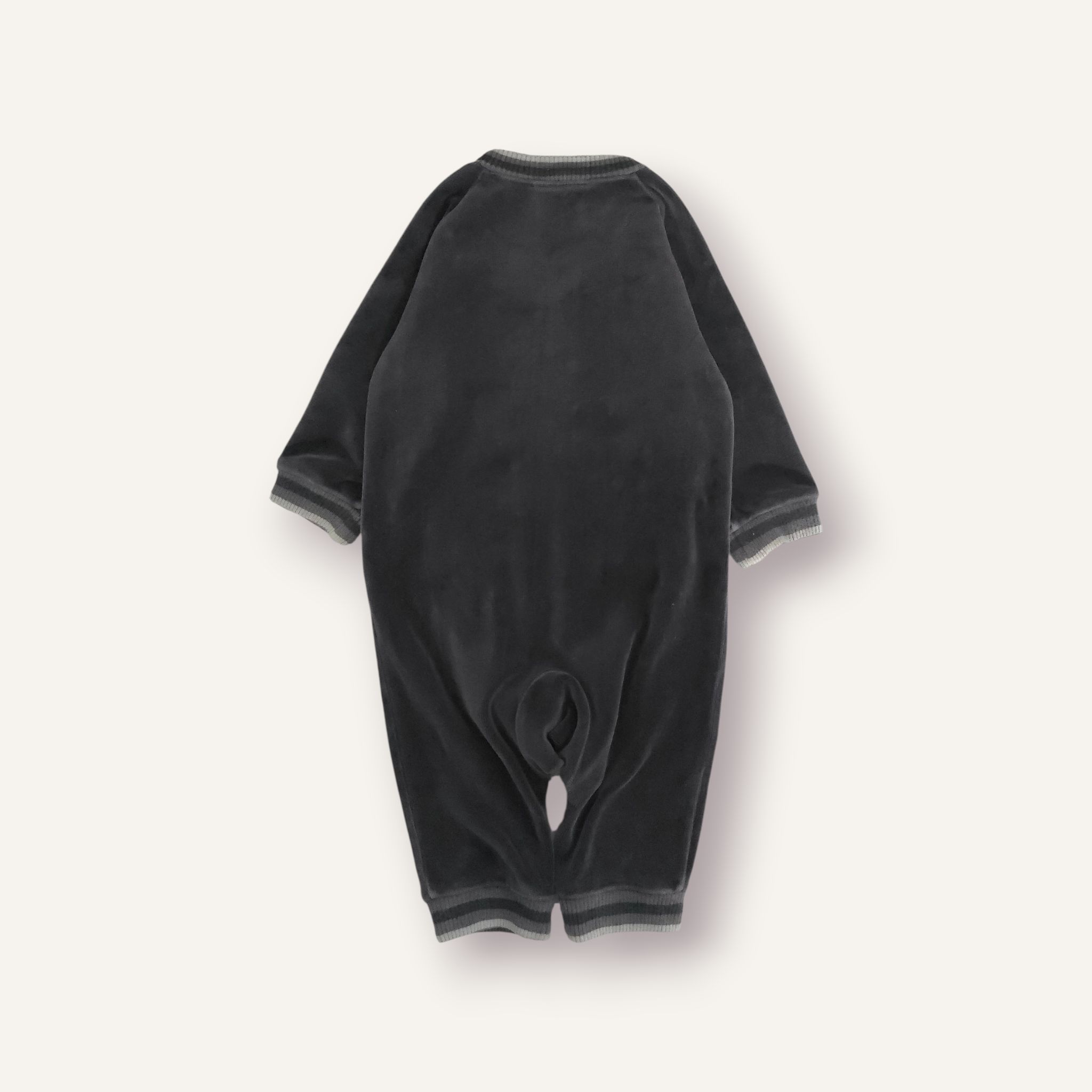 Y2K Nike Black & Grey Velour Romper (6/12M)