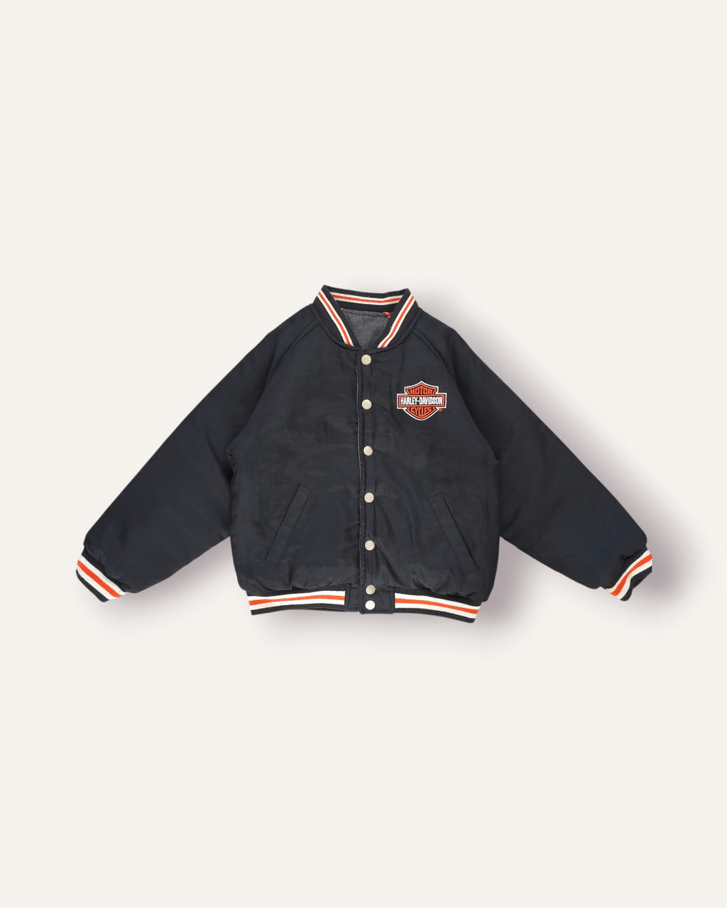 Harley Davidson Reversible Leather Varisty Jacket (7/8)