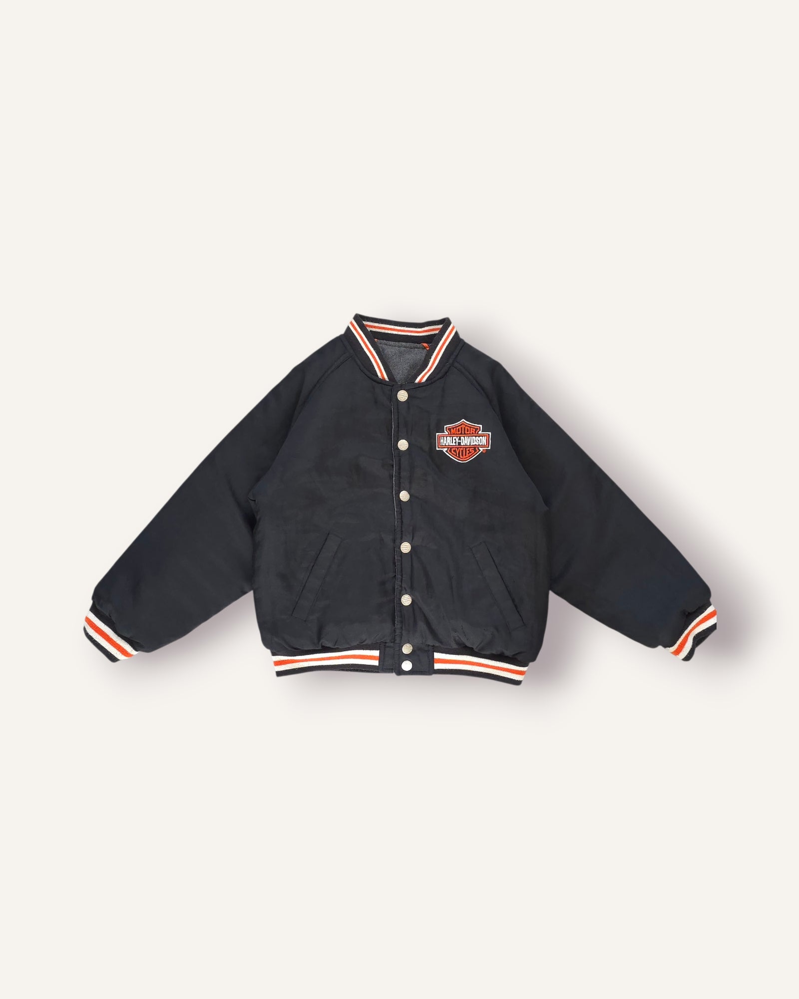 Harley Davidson Reversible Leather Varisty Jacket (7/8)