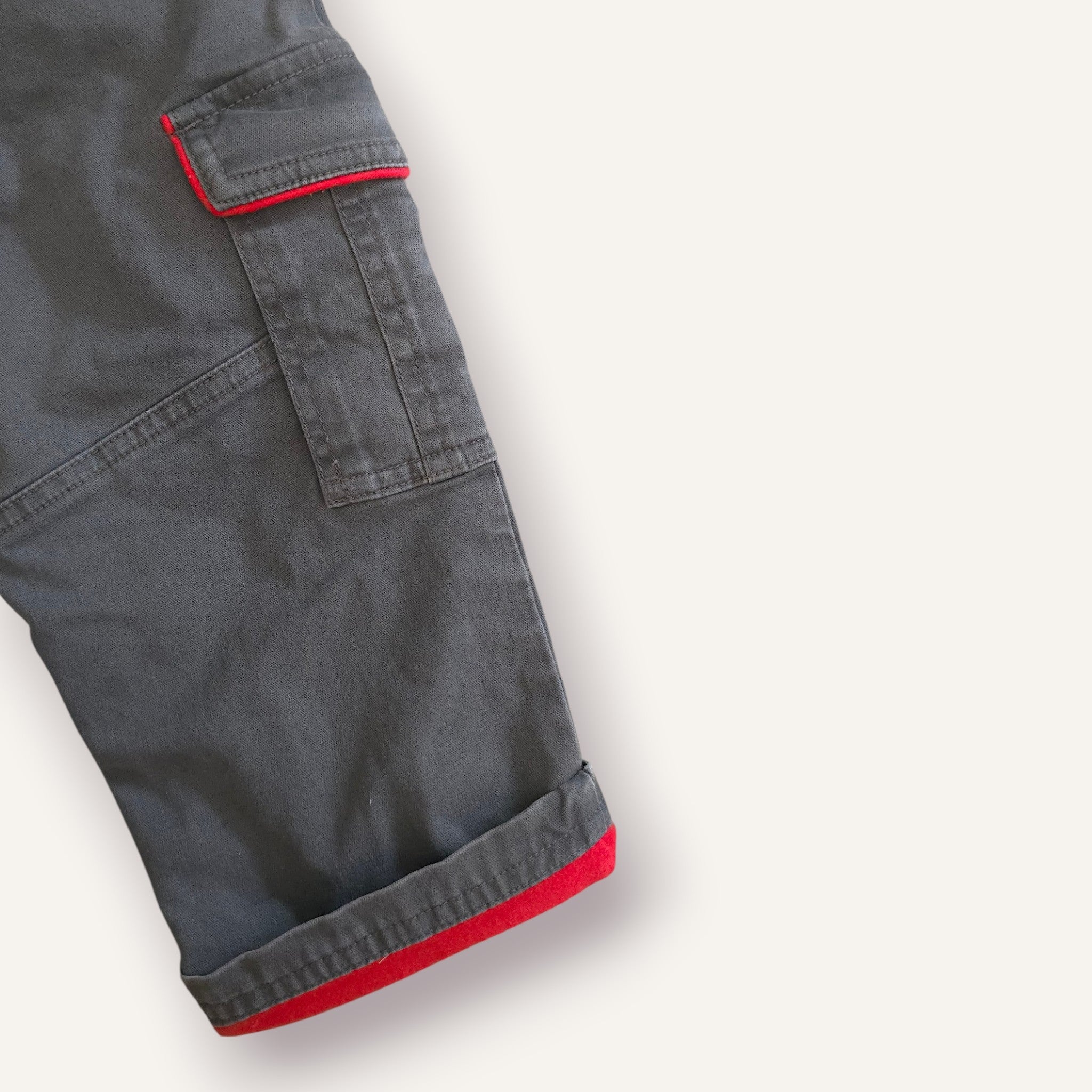 Y2K Nike Charcoal, Red Lined Pants (2T)