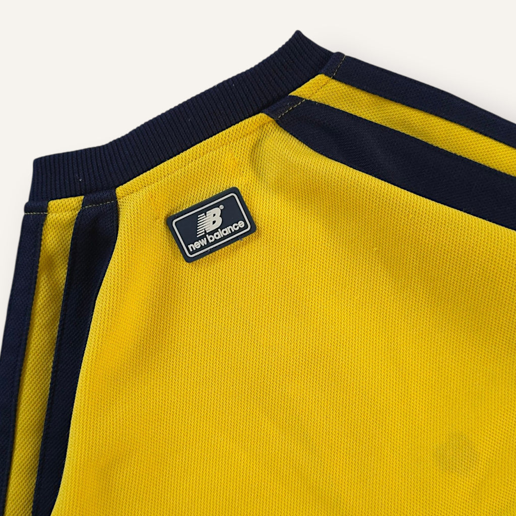 New Balance Yellow and Navy Romper (1-2T)
