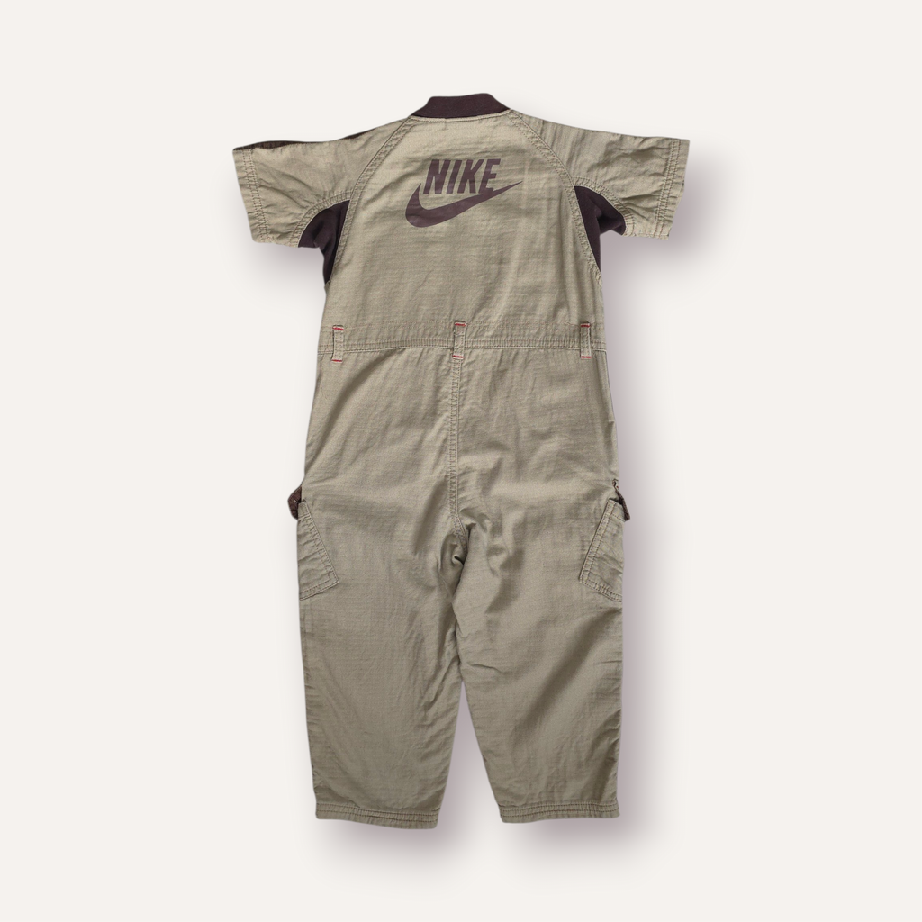 Y2K Nike Beige & Brown Boilersuit (2T)