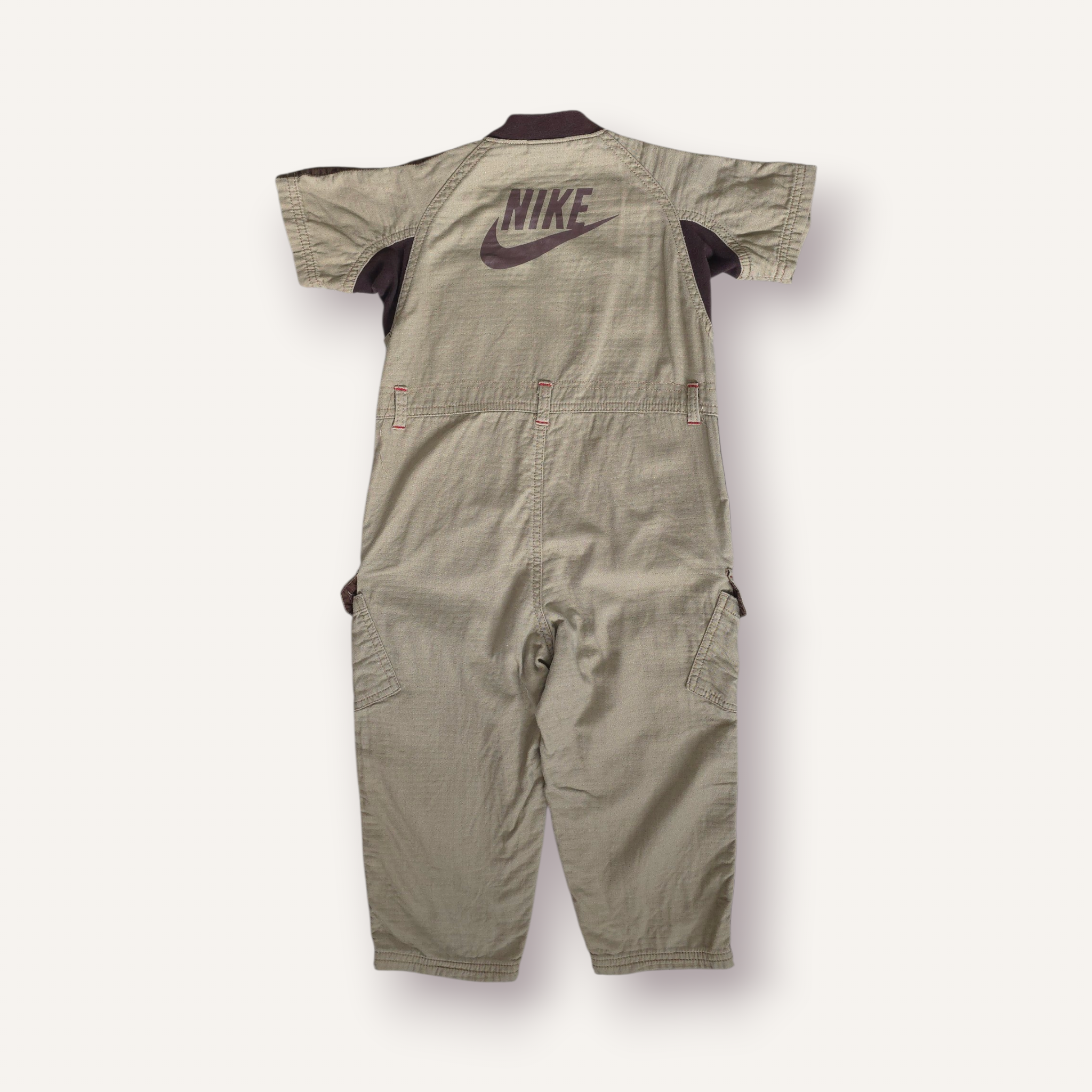 Y2K Nike Beige & Brown Boilersuit (2T)