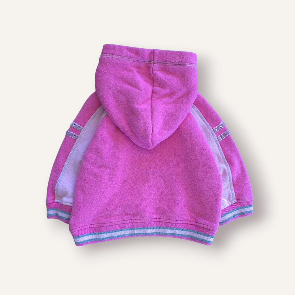 Vintage Reebok Pink and Silver Pullover Hoodie (18M)