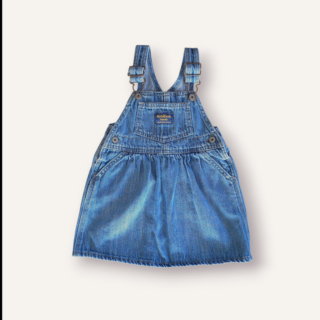 Oshkosh Denim Pinafore Dress (18/24M)