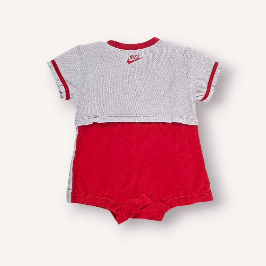 Y2K Red and White Nike Romper (12/18M)