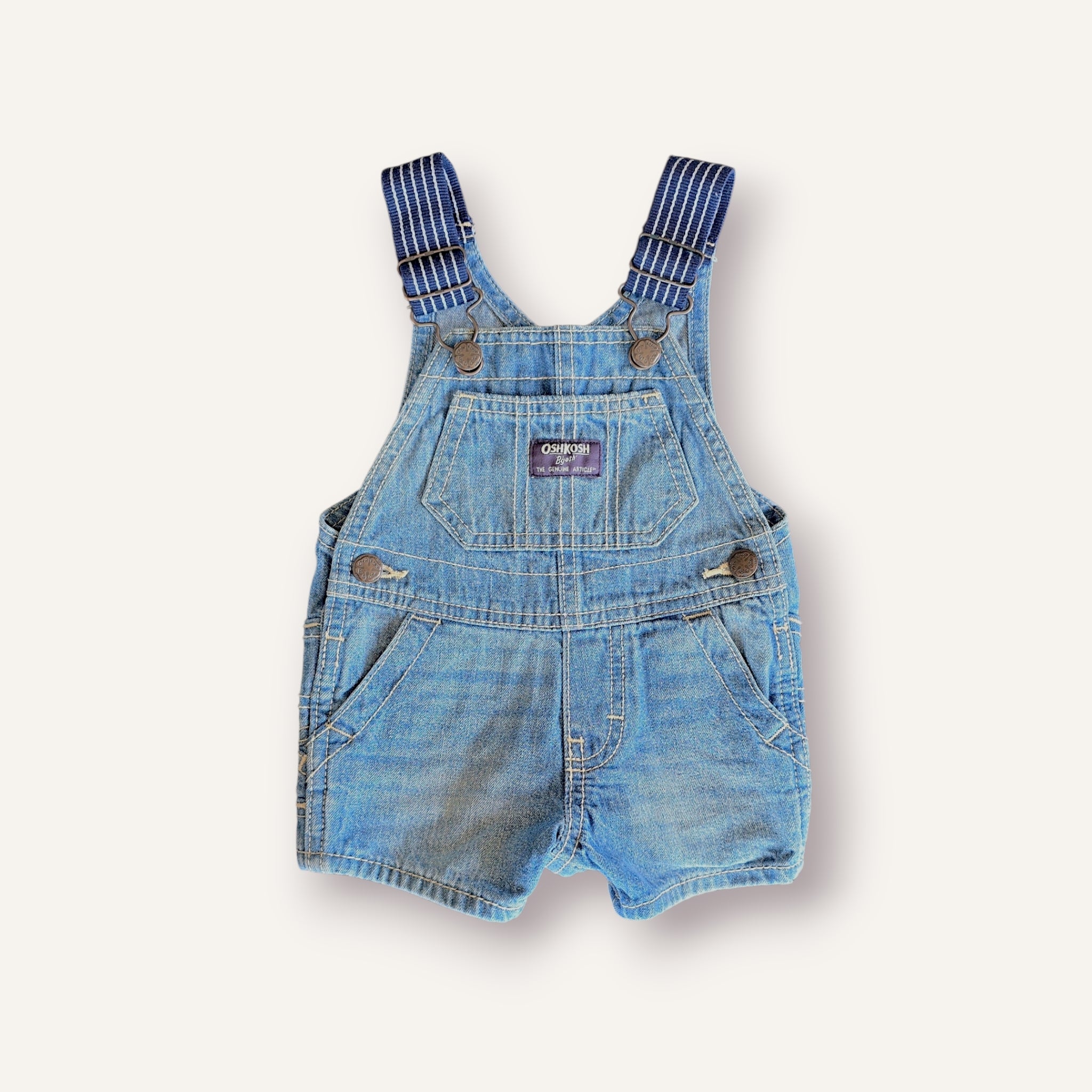 Oshkosh Denim Baby Shortalls (3M)
