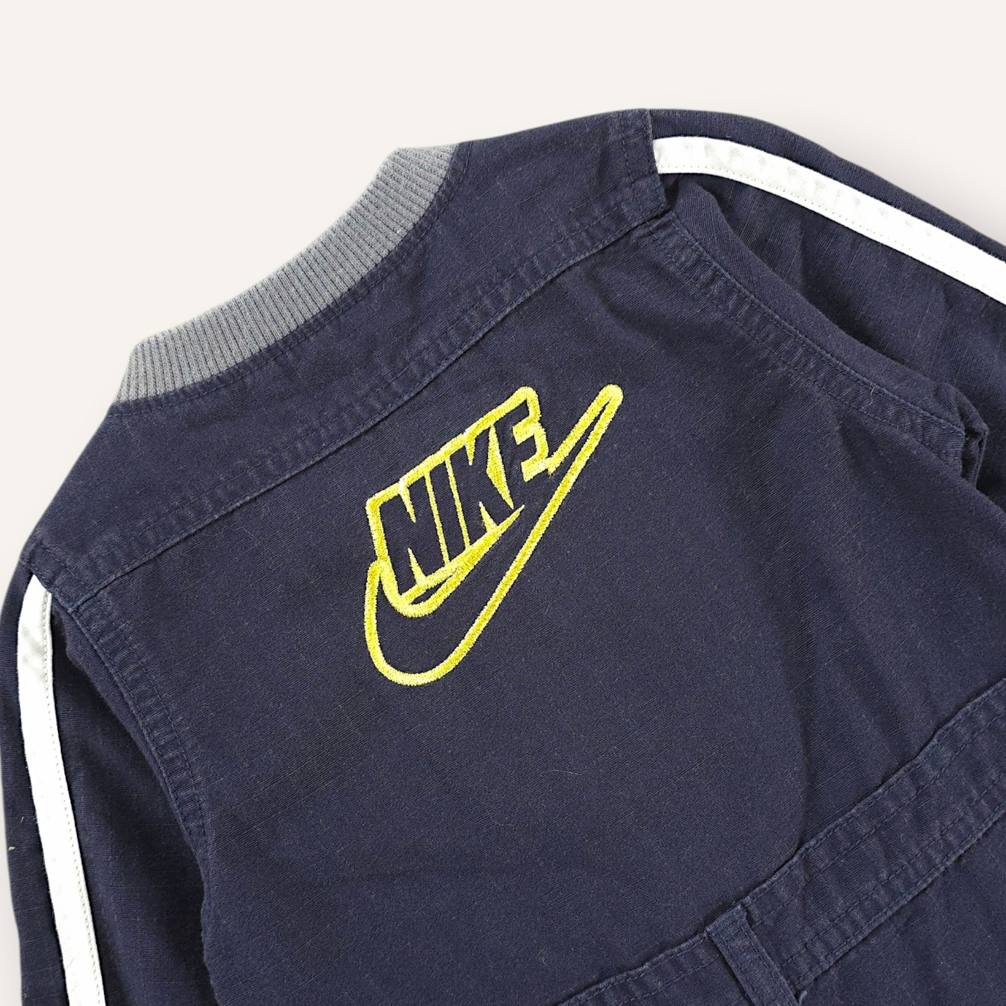 Y2K Nike Navy w Yellow Branding Boilersuit (1-2T)